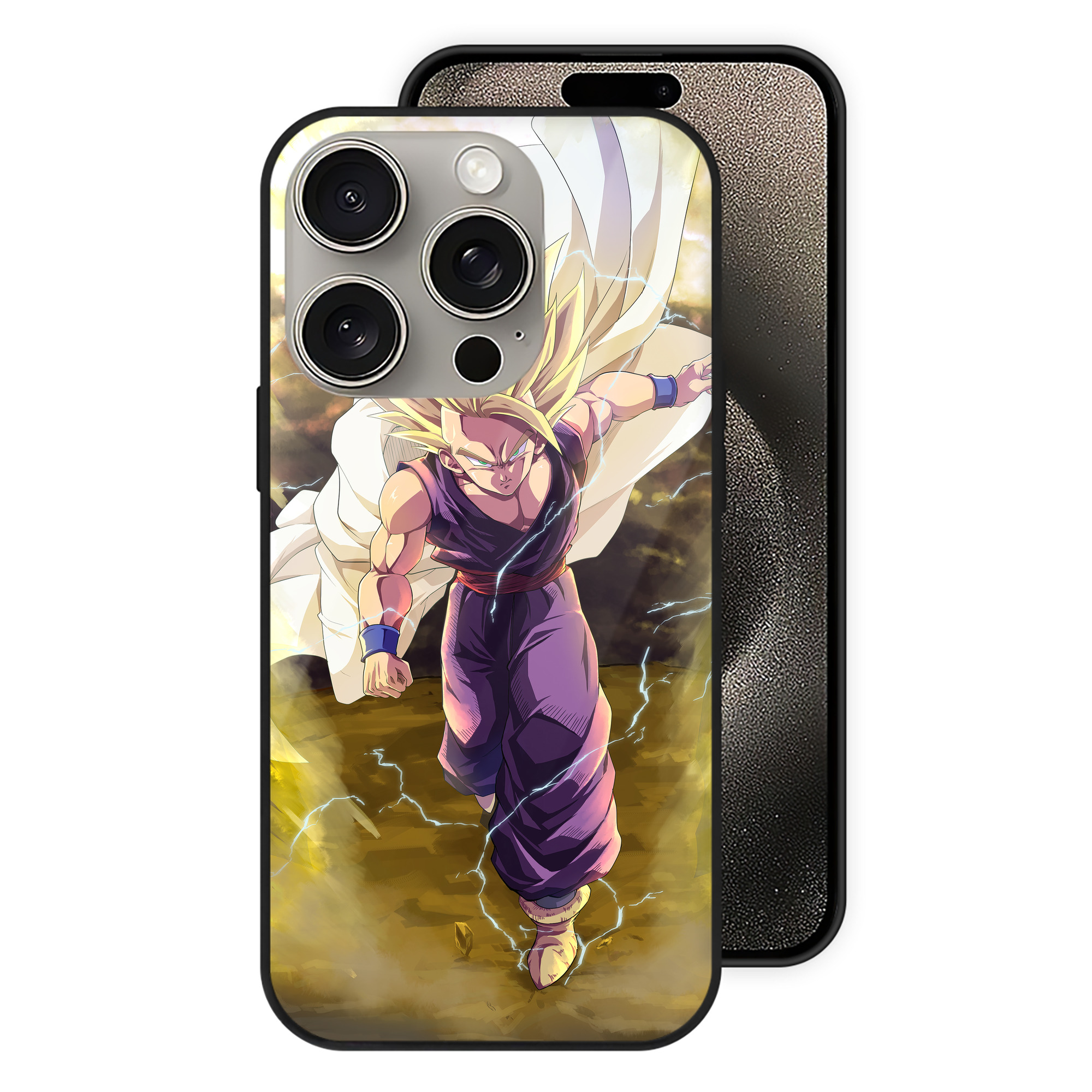 （画像用） ドラゴンボール DRAGON BALL 【iPhone15Pro対応】スマホケース 耐衝撃＆黄変防止 背面ガラス