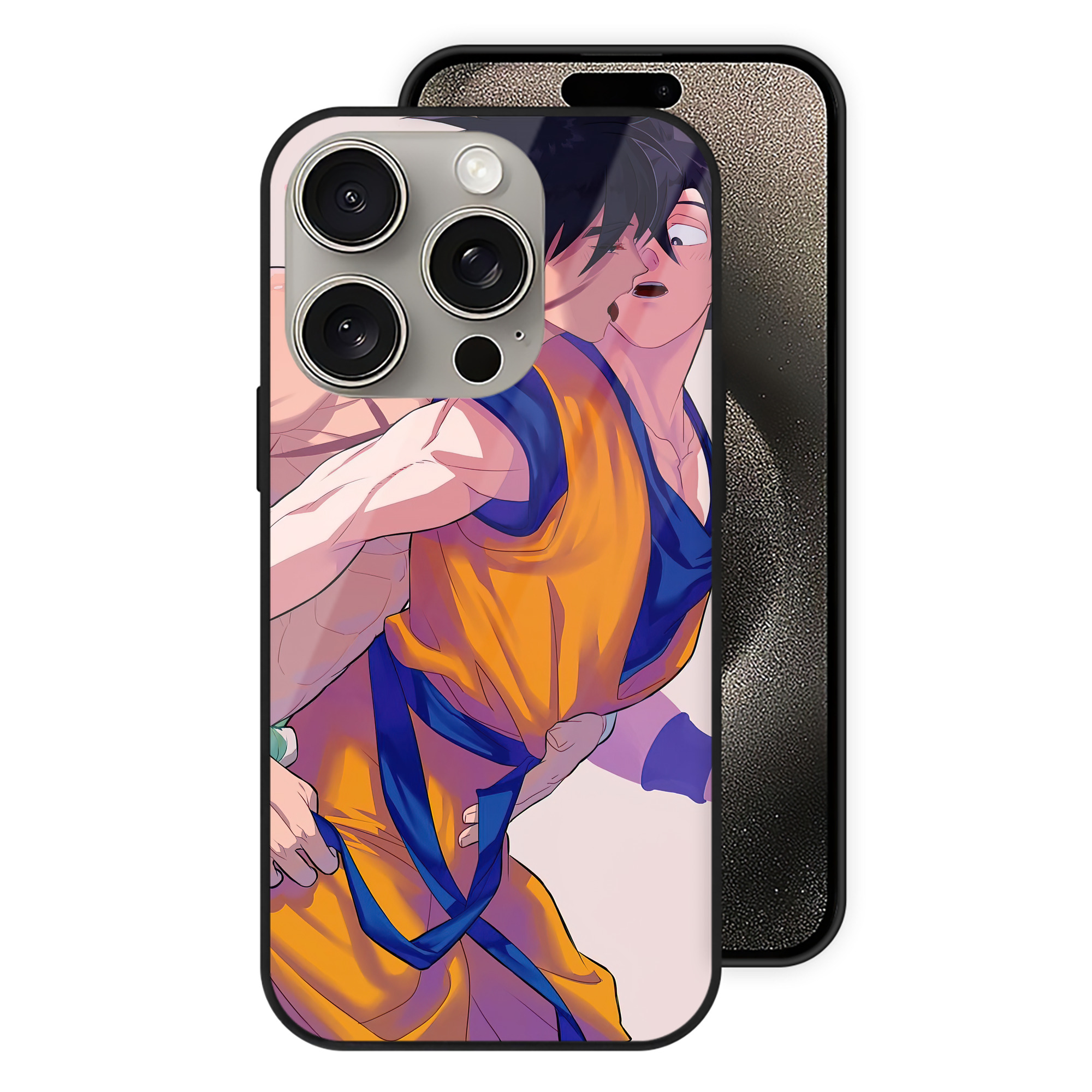 （画像用） ドラゴンボール DRAGON BALL 【iPhone15Pro対応】スマホケース 耐衝撃＆黄変防止 背面ガラス