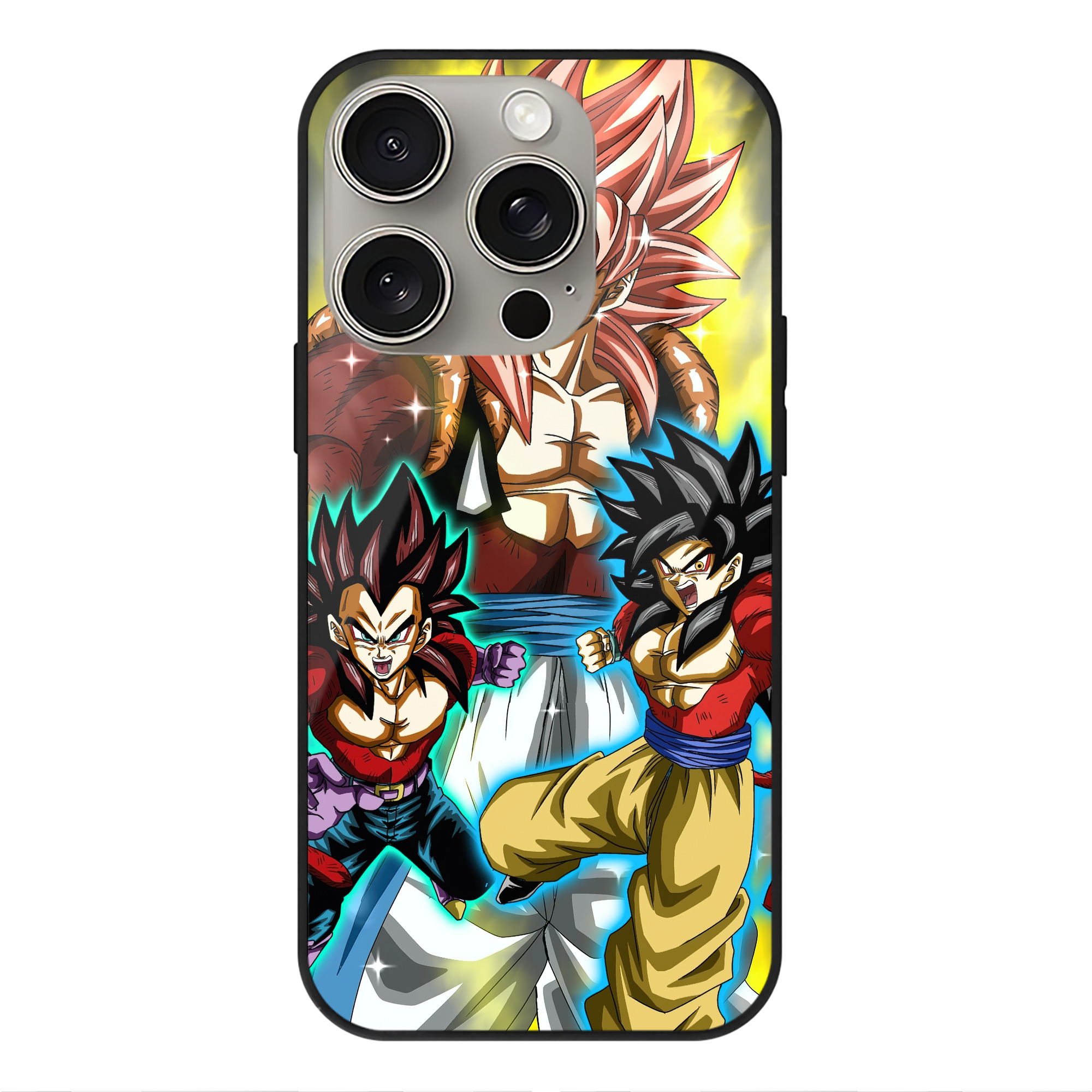 （画像用） ドラゴンボール DRAGON BALL 【iPhone15Pro対応】スマホケース 耐衝撃＆黄変防止 背面ガラス
