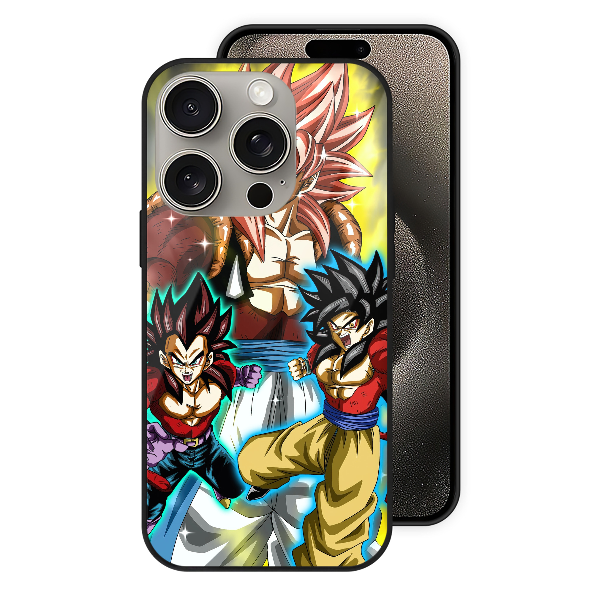 （画像用） ドラゴンボール DRAGON BALL 【iPhone15Pro対応】スマホケース 耐衝撃＆黄変防止 背面ガラス