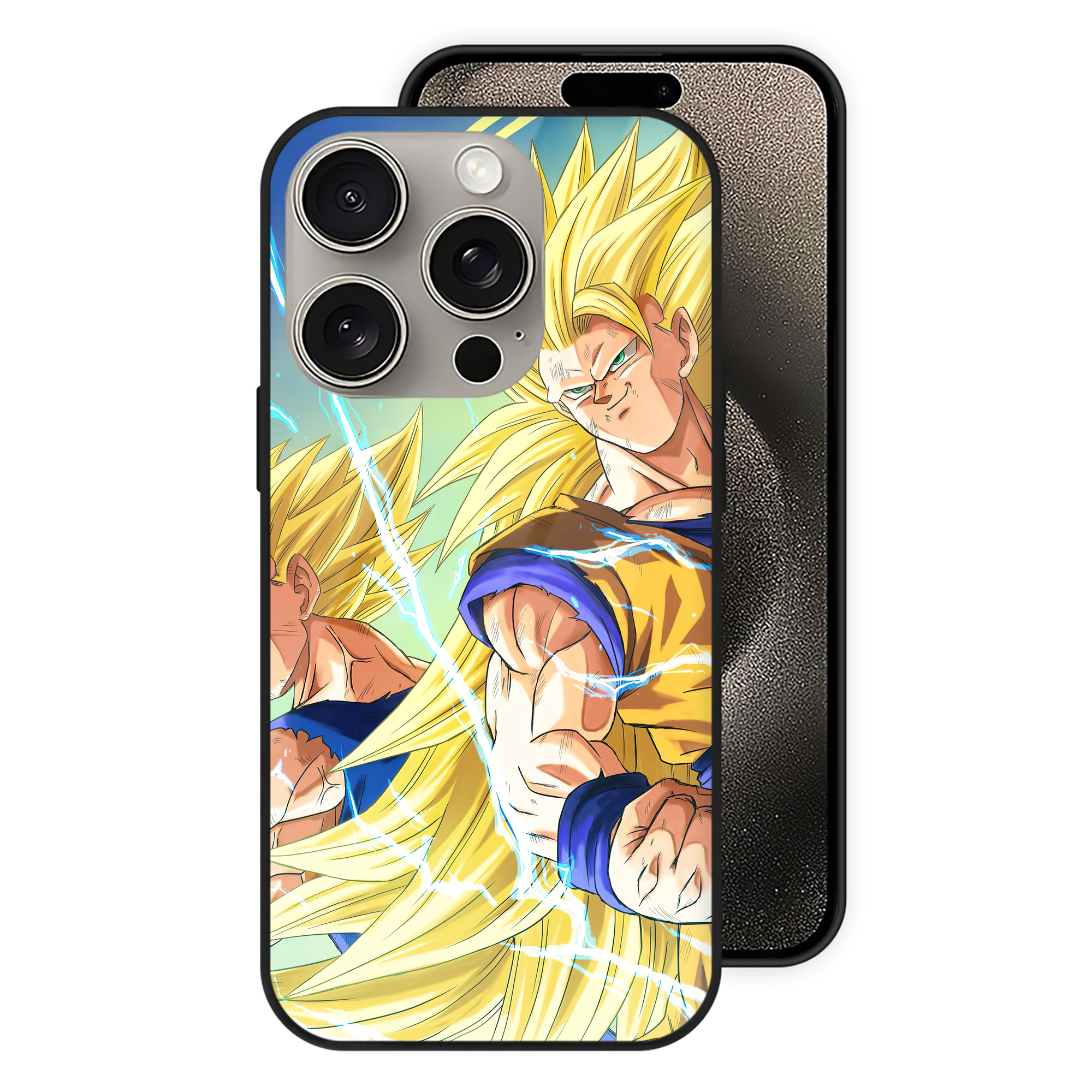 （画像用） ドラゴンボール DRAGON BALL 【iPhone15Pro対応】スマホケース 耐衝撃＆黄変防止 背面ガラス