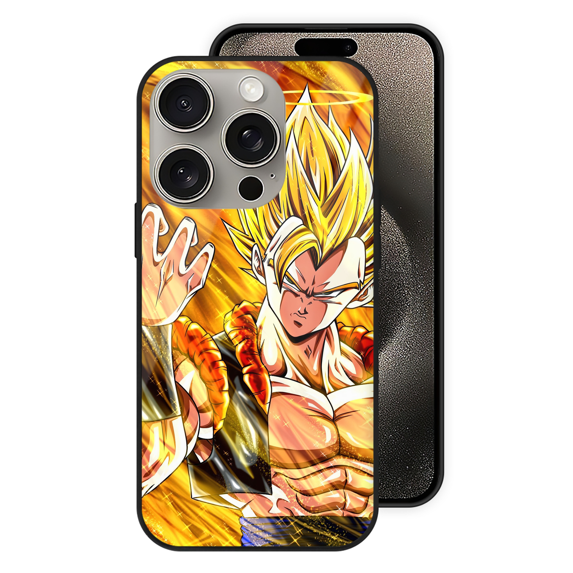 （画像用） ドラゴンボール DRAGON BALL 【iPhone15Pro対応】スマホケース 耐衝撃＆黄変防止 背面ガラス