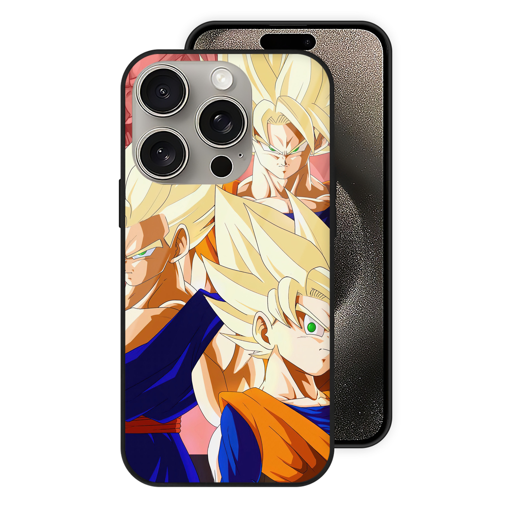 （画像用） ドラゴンボール DRAGON BALL 【iPhone15Pro対応】スマホケース 耐衝撃＆黄変防止 背面ガラス