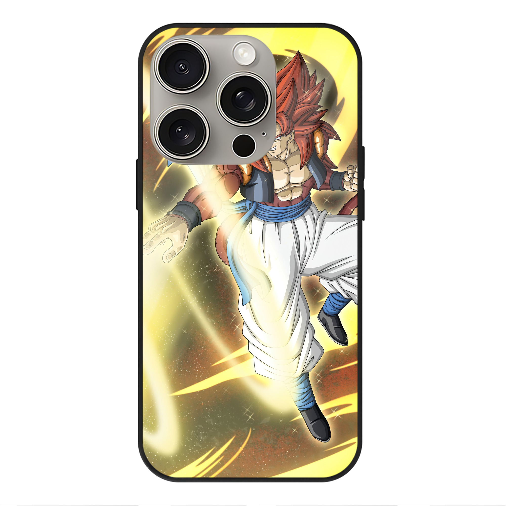 （画像用） ドラゴンボール DRAGON BALL 【iPhone15Pro対応】スマホケース 耐衝撃＆黄変防止 背面ガラス