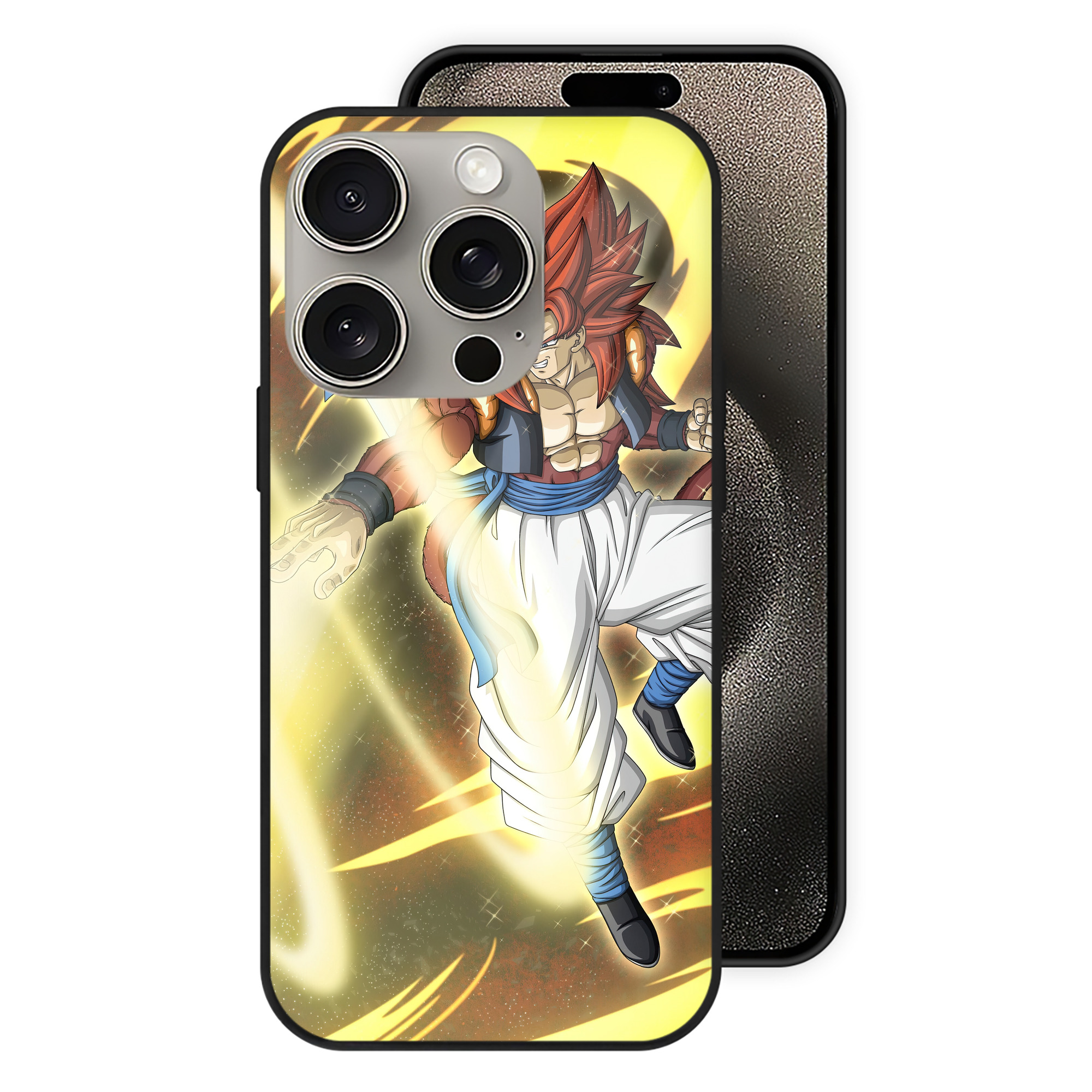 （画像用） ドラゴンボール DRAGON BALL 【iPhone15Pro対応】スマホケース 耐衝撃＆黄変防止 背面ガラス