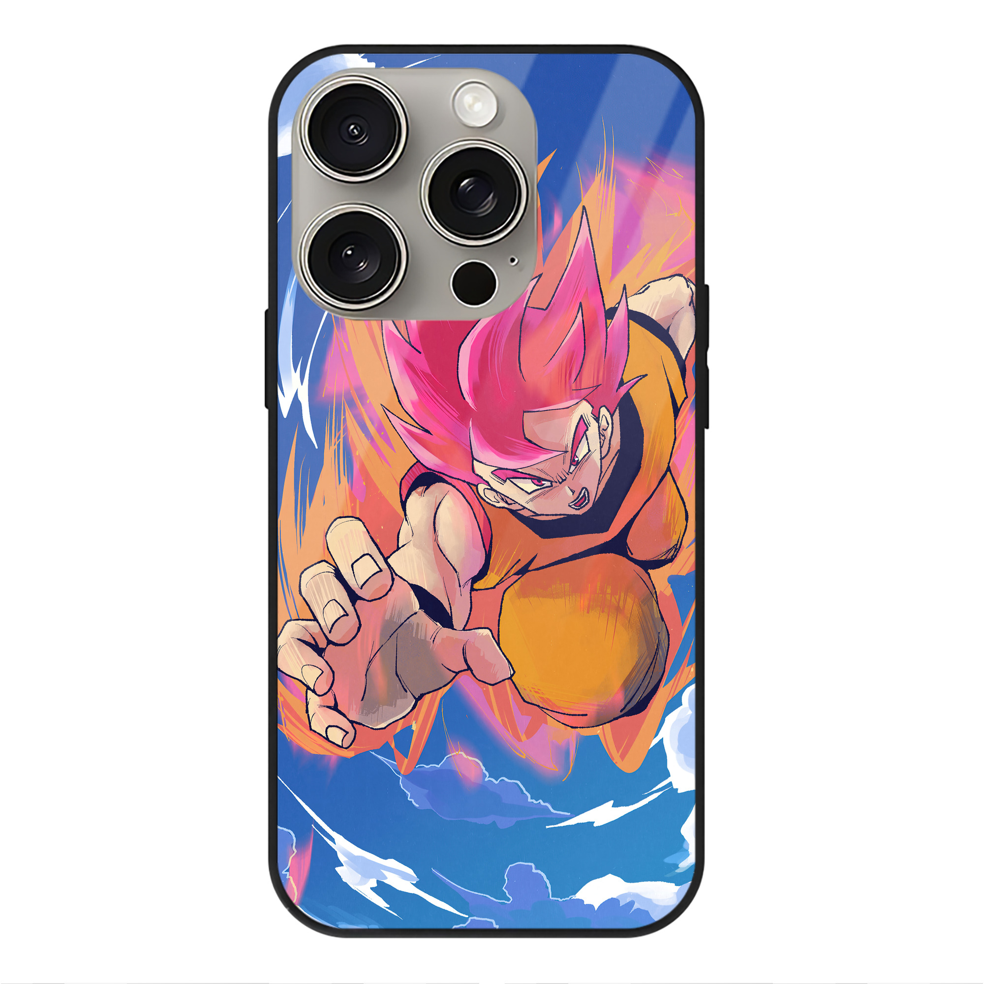 （画像用） ドラゴンボール DRAGON BALL 【iPhone15Pro対応】スマホケース 耐衝撃＆黄変防止 背面ガラス