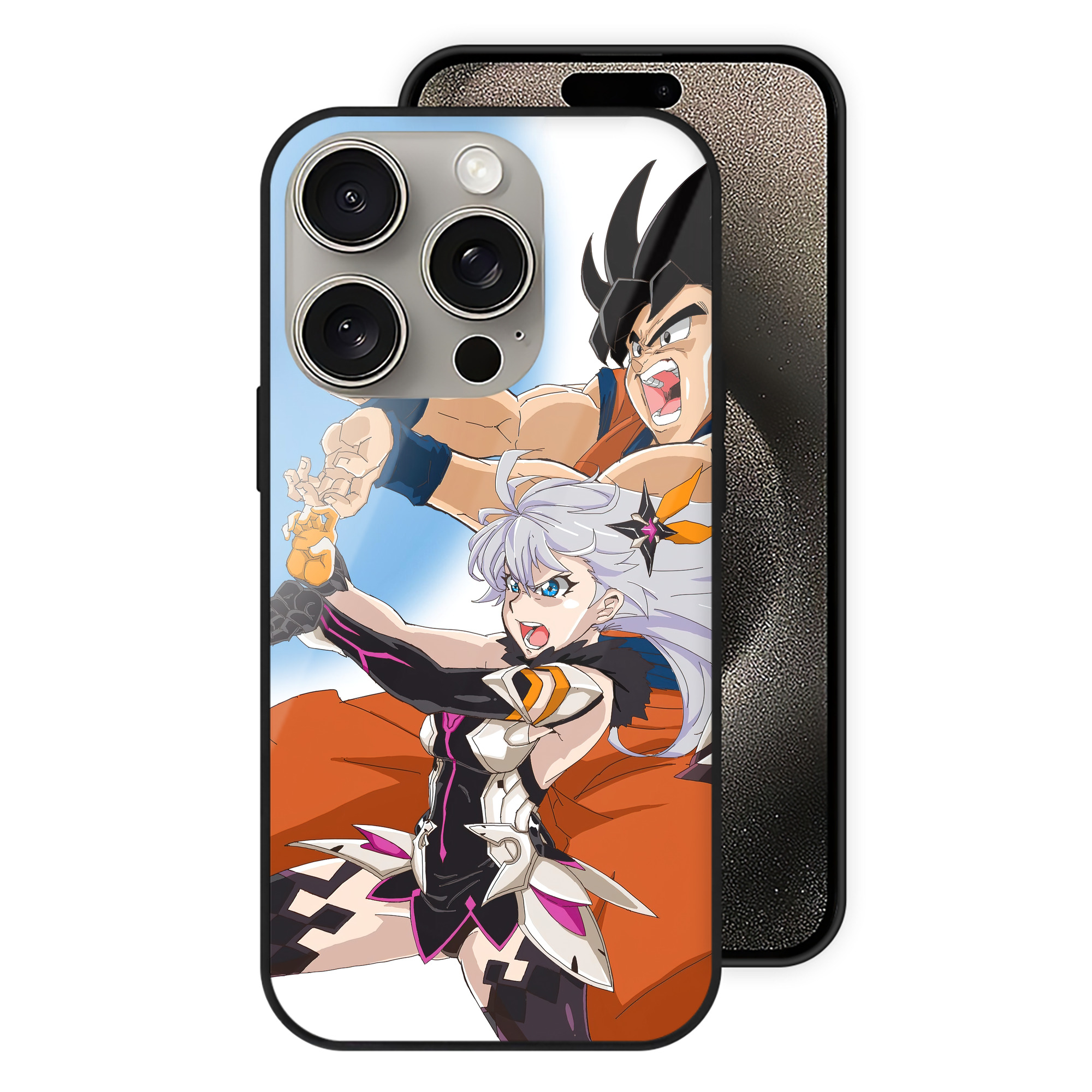 （画像用） ドラゴンボール DRAGON BALL 【iPhone15Pro対応】スマホケース 耐衝撃＆黄変防止 背面ガラス
