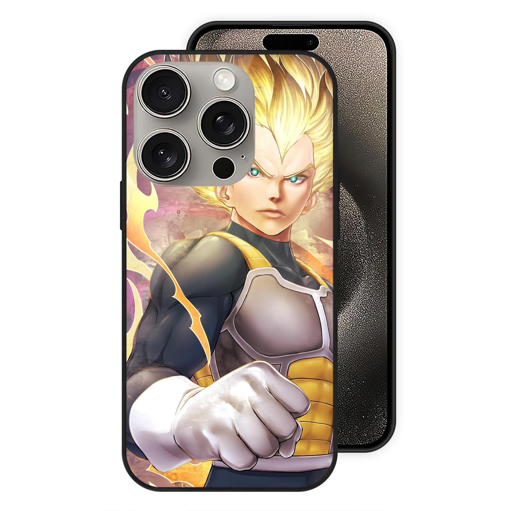 （画像用） ドラゴンボール DRAGON BALL 【iPhone15Pro対応】スマホケース 耐衝撃＆黄変防止 背面ガラス