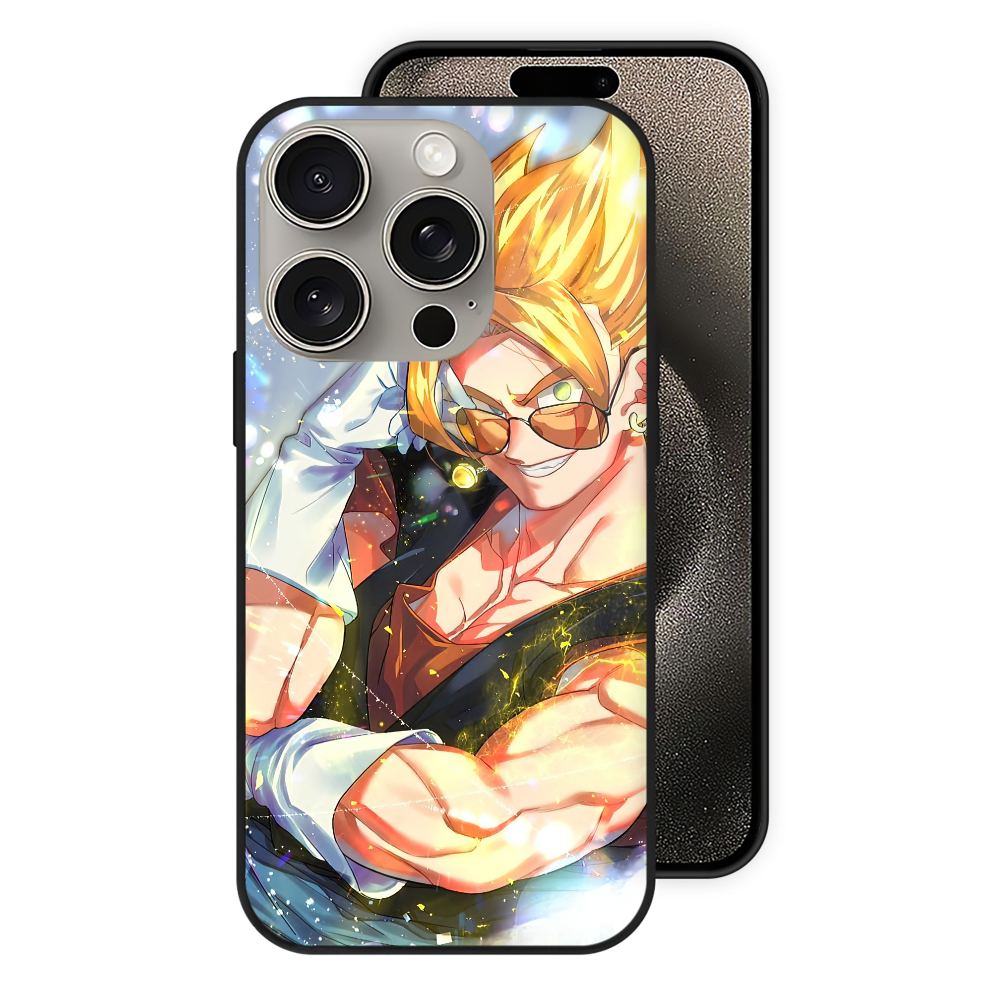 （画像用） ドラゴンボール DRAGON BALL 【iPhone15Pro対応】スマホケース 耐衝撃＆黄変防止 背面ガラス