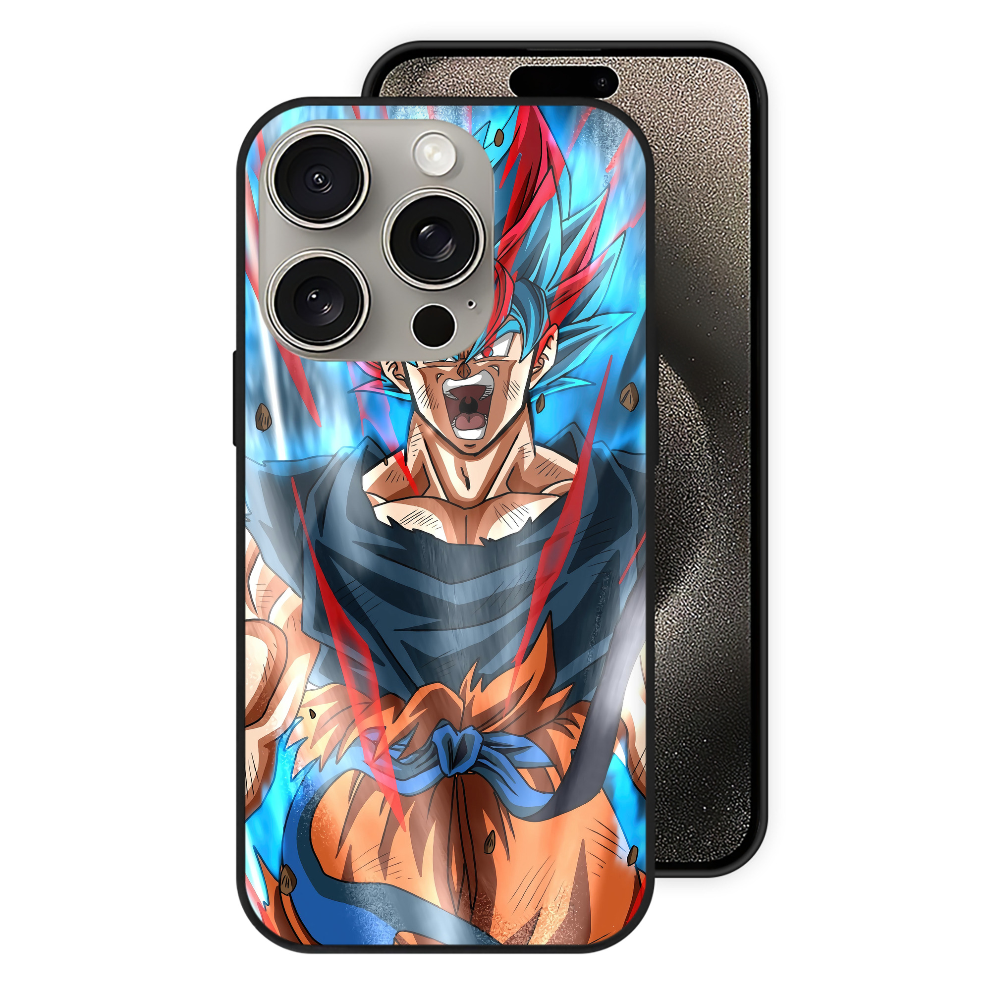 （画像用） ドラゴンボール DRAGON BALL 【iPhone15Pro対応】スマホケース 耐衝撃＆黄変防止 背面ガラス