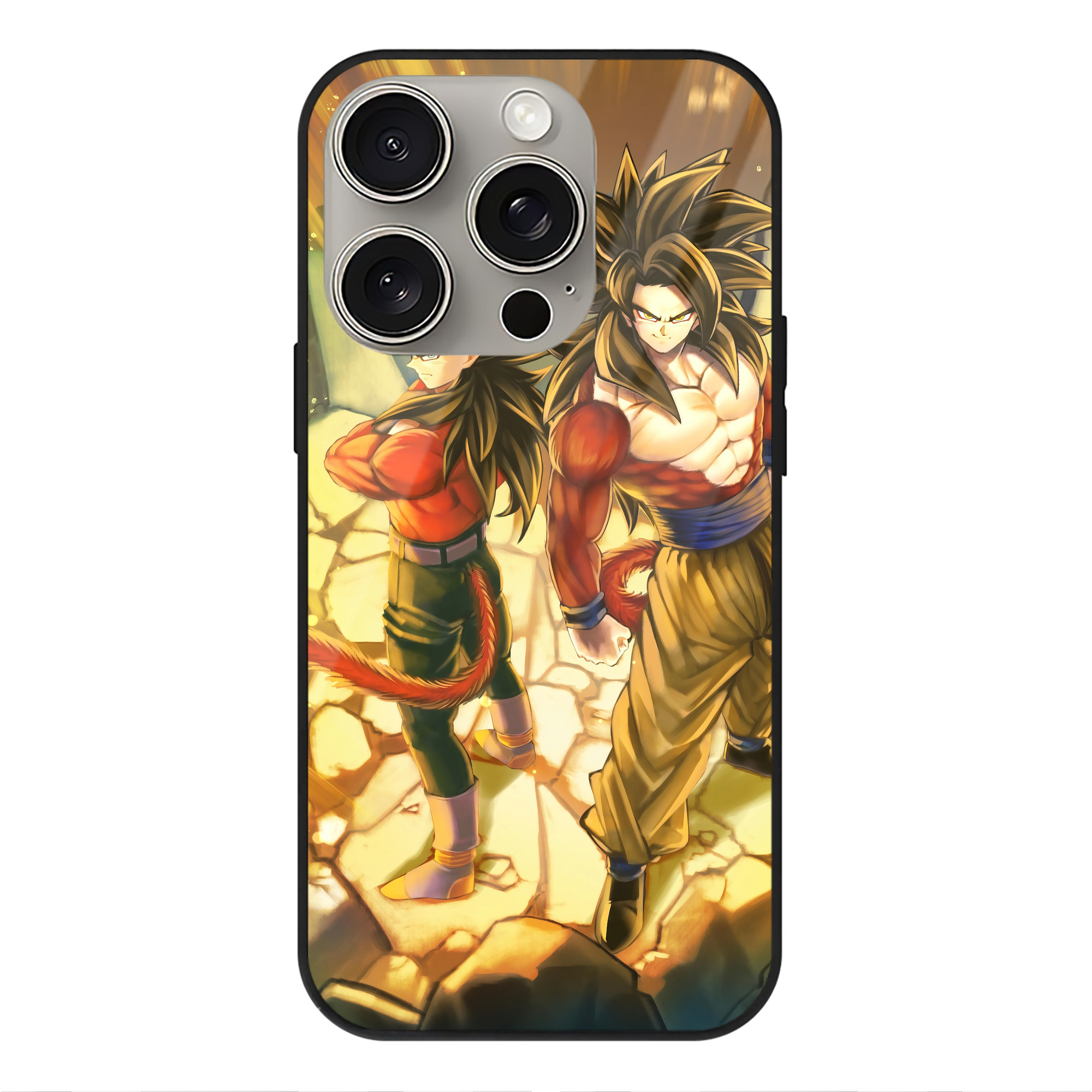 （画像用） ドラゴンボール DRAGON BALL 【iPhone15Pro対応】スマホケース 耐衝撃＆黄変防止 背面ガラス