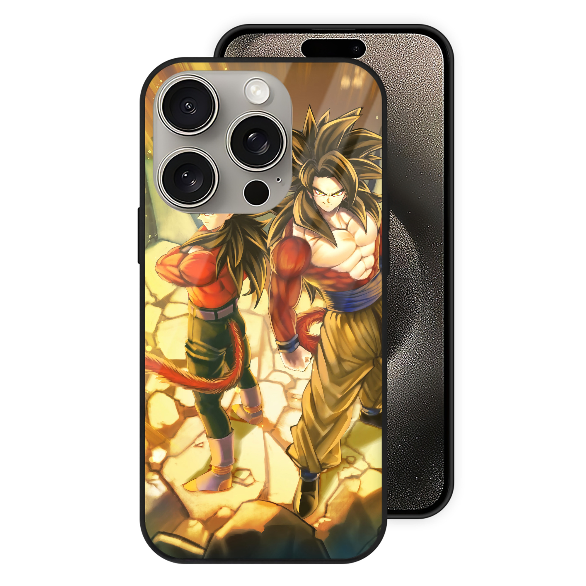 （画像用） ドラゴンボール DRAGON BALL 【iPhone15Pro対応】スマホケース 耐衝撃＆黄変防止 背面ガラス