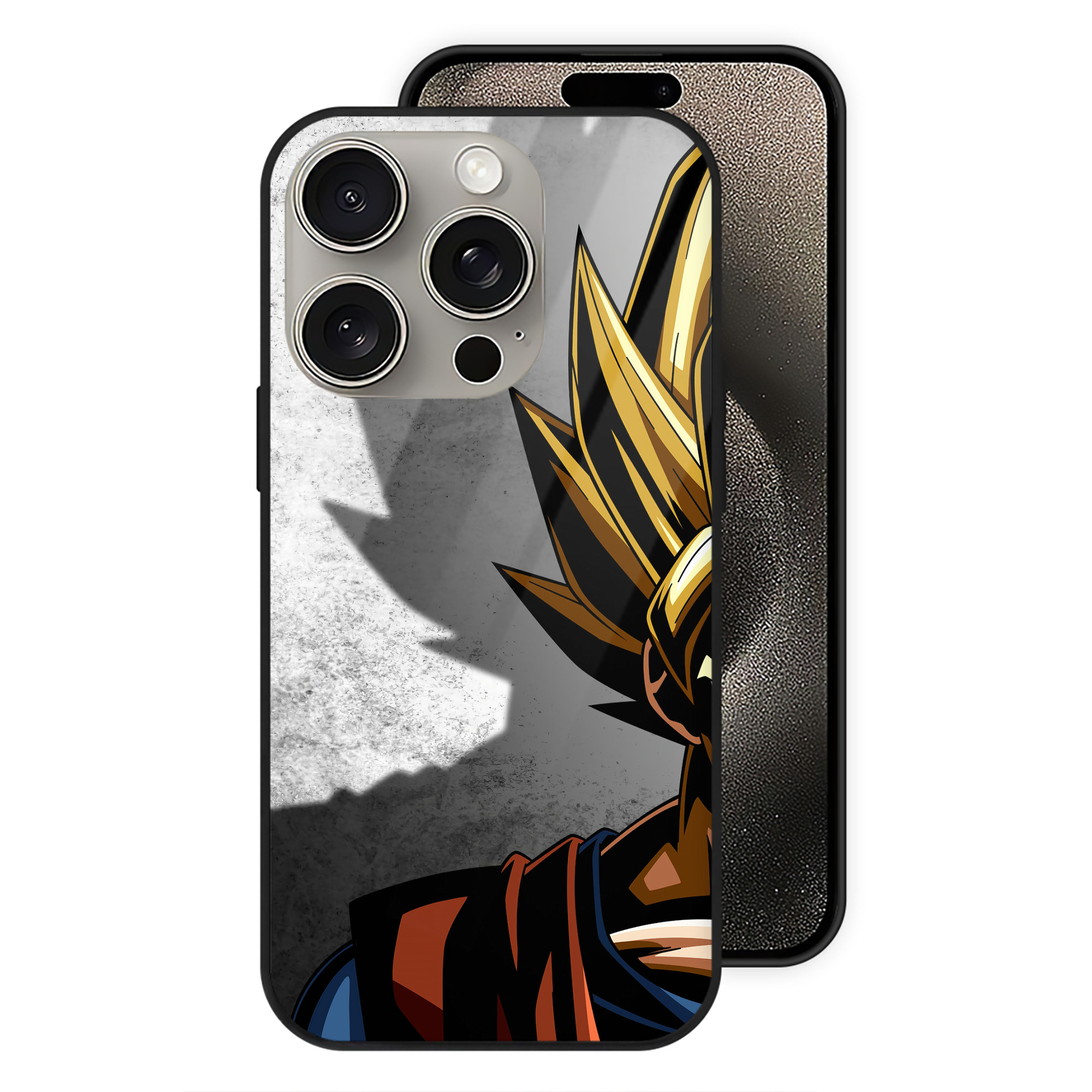 （画像用） ドラゴンボール DRAGON BALL 【iPhone15Pro対応】スマホケース 耐衝撃＆黄変防止 背面ガラス