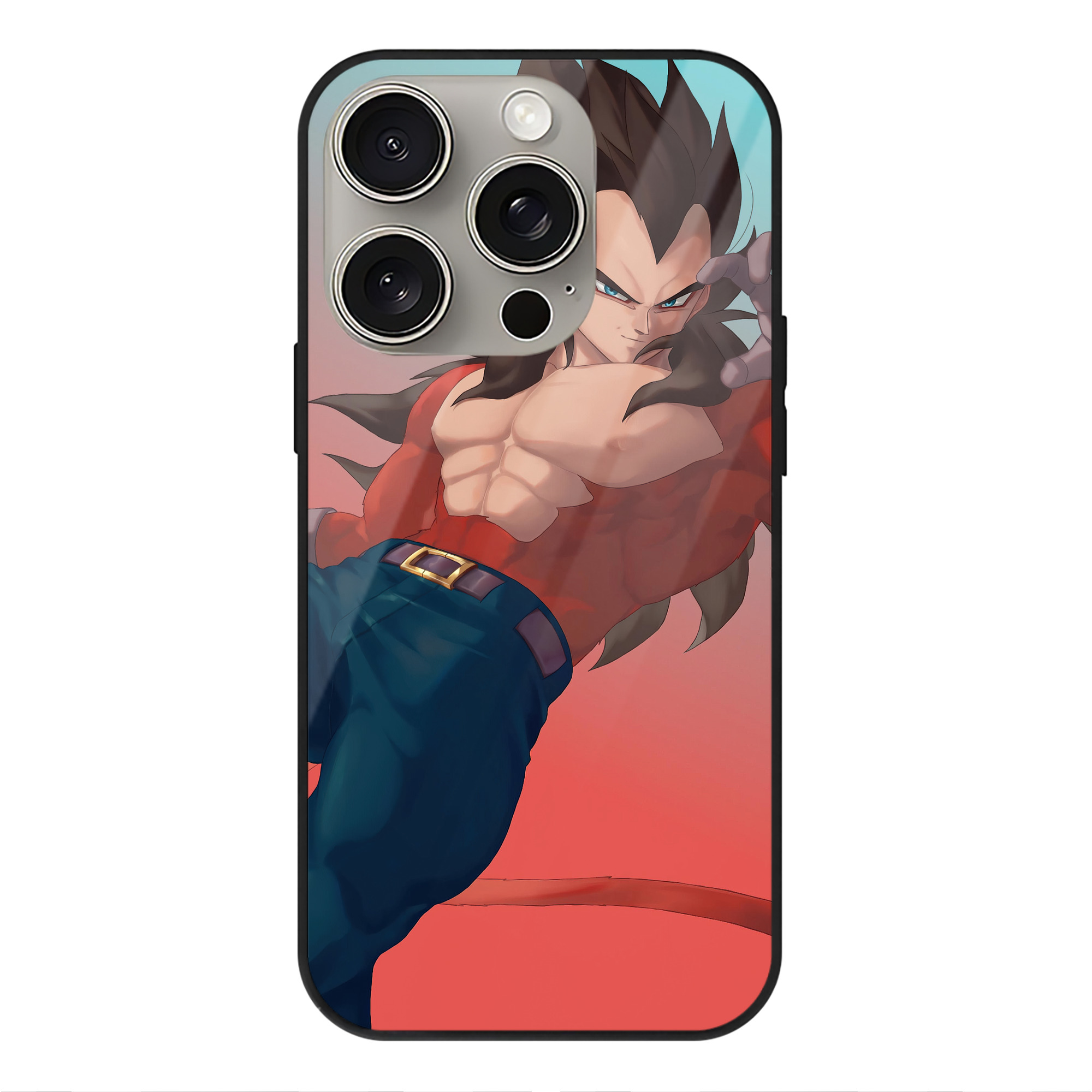 （画像用） ドラゴンボール DRAGON BALL 【iPhone15Pro対応】スマホケース 耐衝撃＆黄変防止 背面ガラス