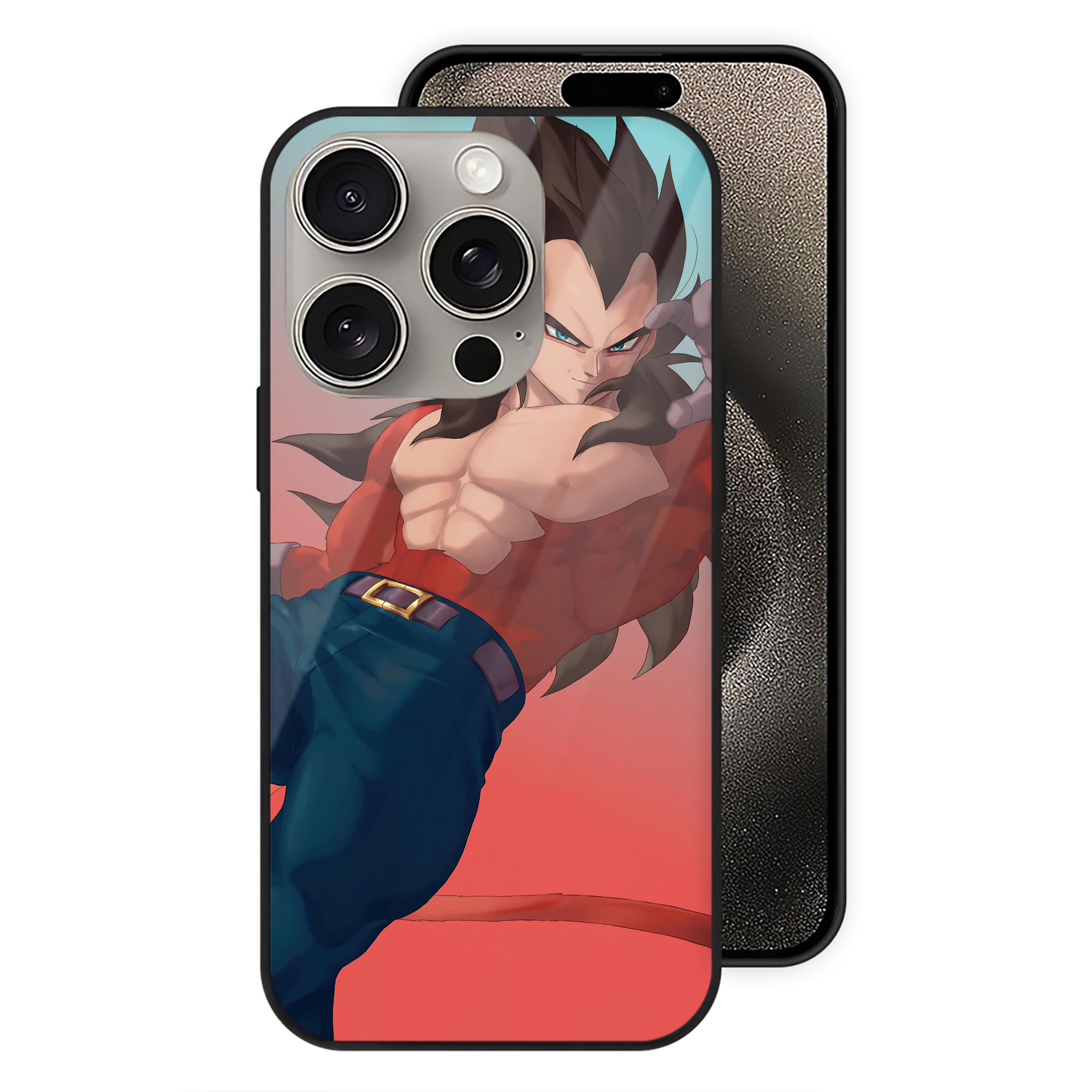 （画像用） ドラゴンボール DRAGON BALL 【iPhone15Pro対応】スマホケース 耐衝撃＆黄変防止 背面ガラス