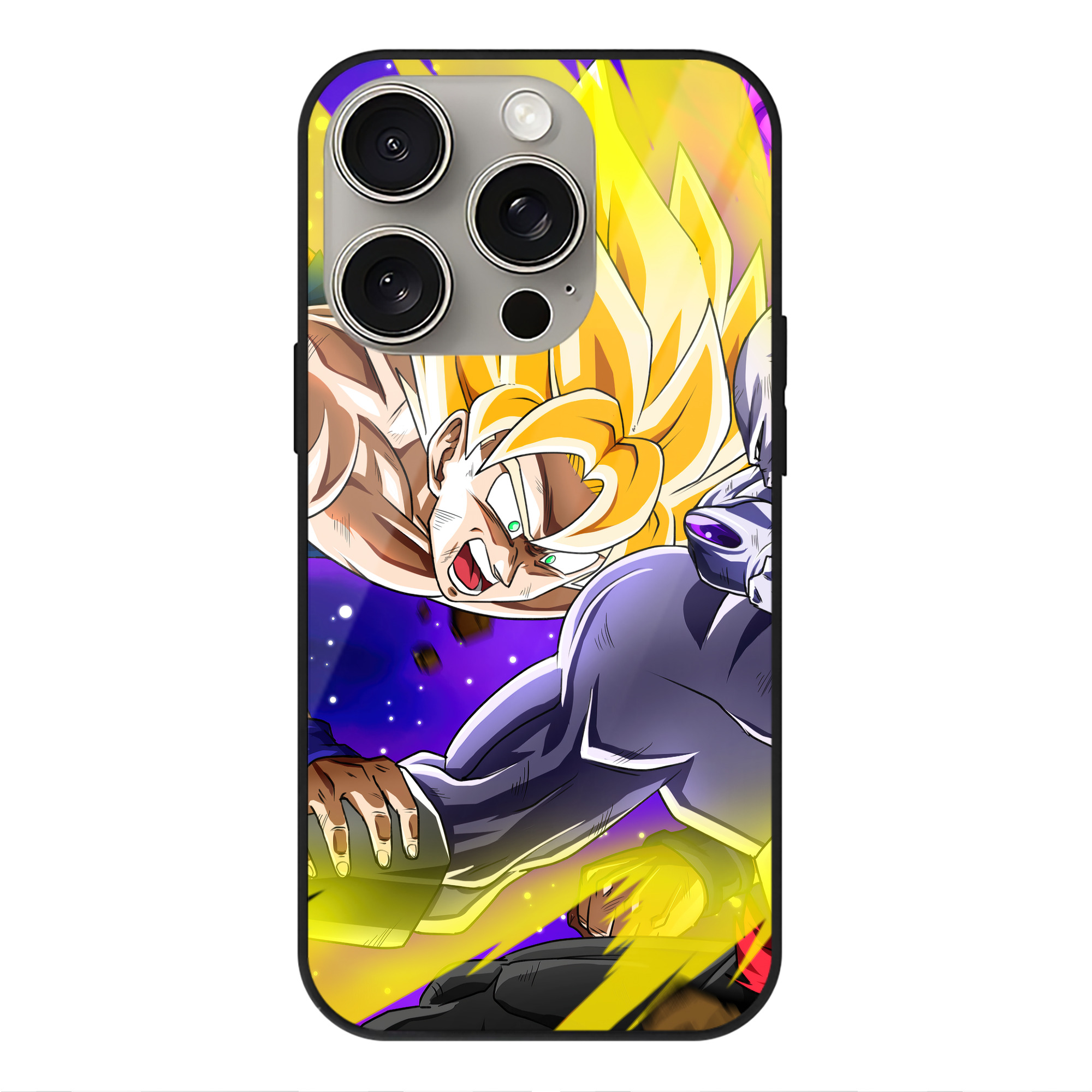 （画像用） ドラゴンボール DRAGON BALL 【iPhone15Pro対応】スマホケース 耐衝撃＆黄変防止 背面ガラス
