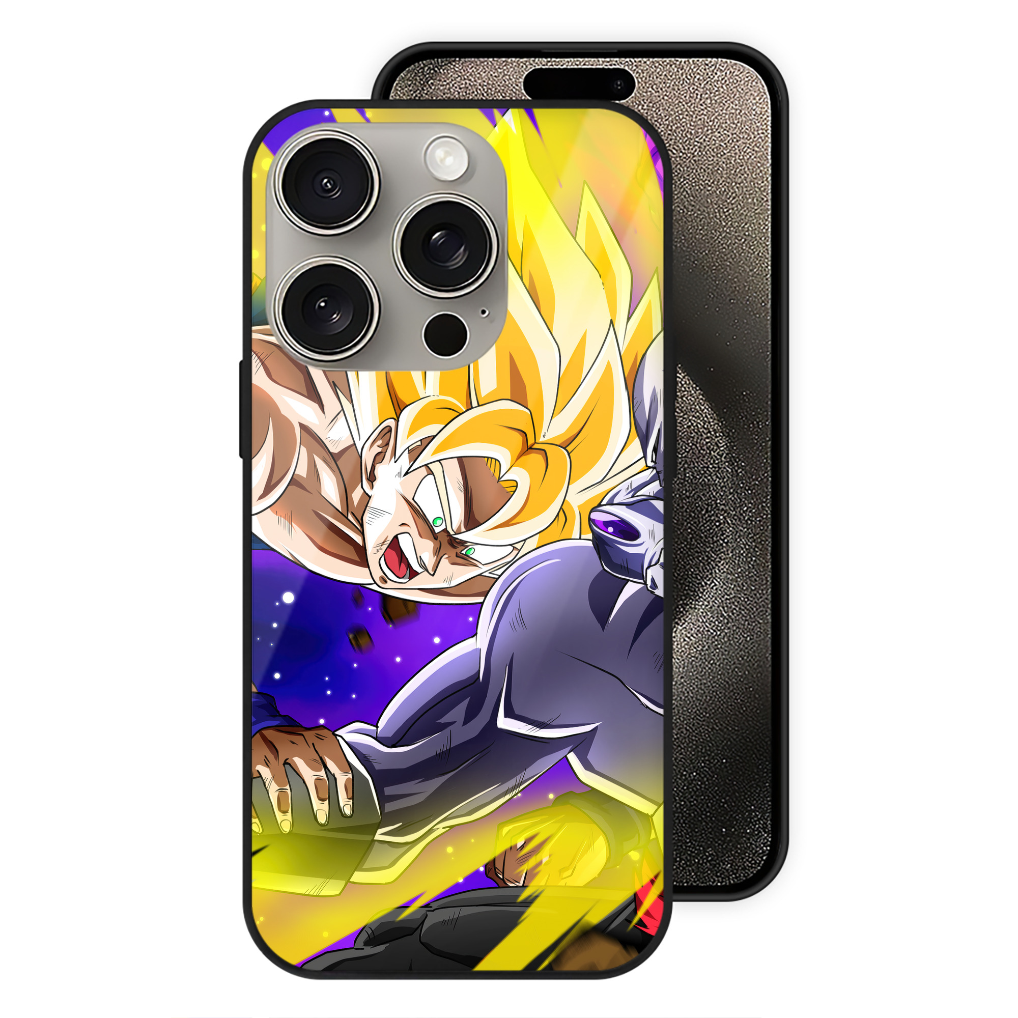 （画像用） ドラゴンボール DRAGON BALL 【iPhone15Pro対応】スマホケース 耐衝撃＆黄変防止 背面ガラス