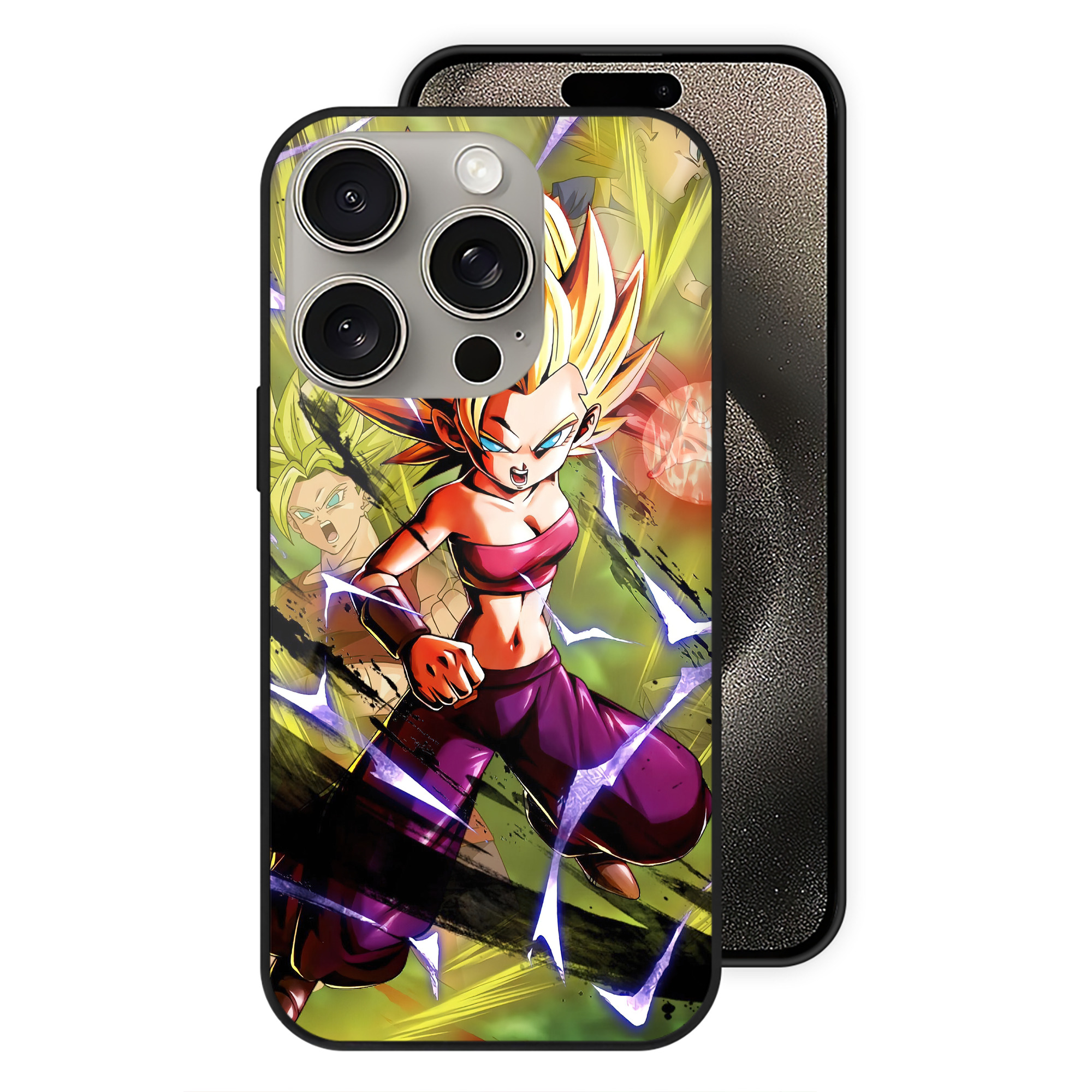 （画像用） ドラゴンボール DRAGON BALL 【iPhone15Pro対応】スマホケース 耐衝撃＆黄変防止 背面ガラス