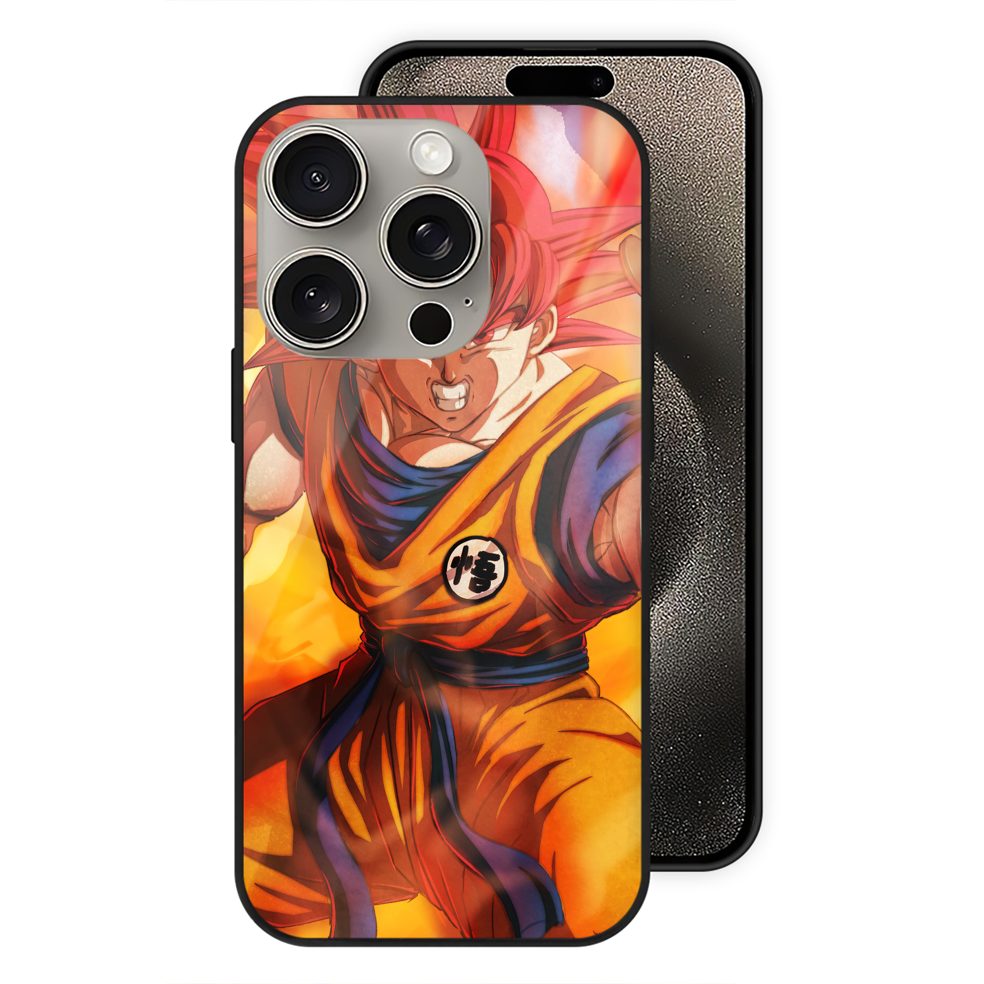 （画像用） ドラゴンボール DRAGON BALL 【iPhone15Pro対応】スマホケース 耐衝撃＆黄変防止 背面ガラス