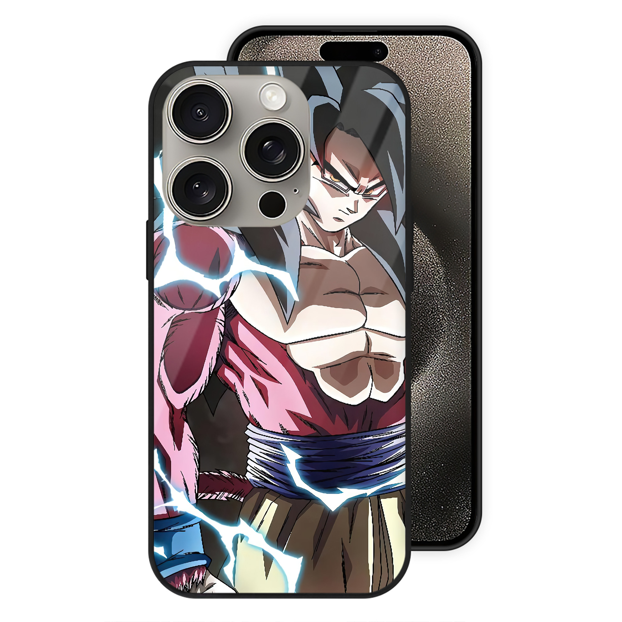 （画像用） ドラゴンボール DRAGON BALL 【iPhone15Pro対応】スマホケース 耐衝撃＆黄変防止 背面ガラス
