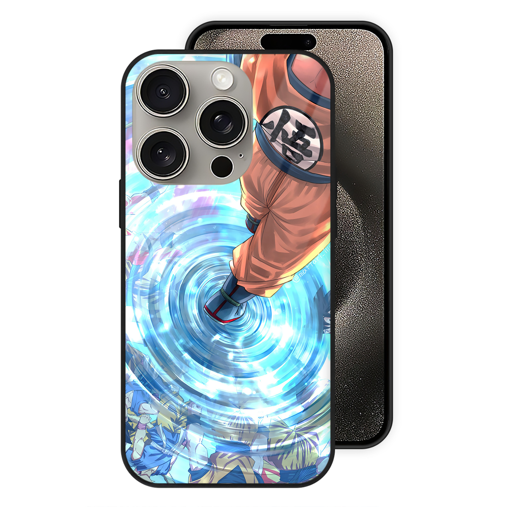 （画像用） ドラゴンボール DRAGON BALL 【iPhone15Pro対応】スマホケース 耐衝撃＆黄変防止 背面ガラス
