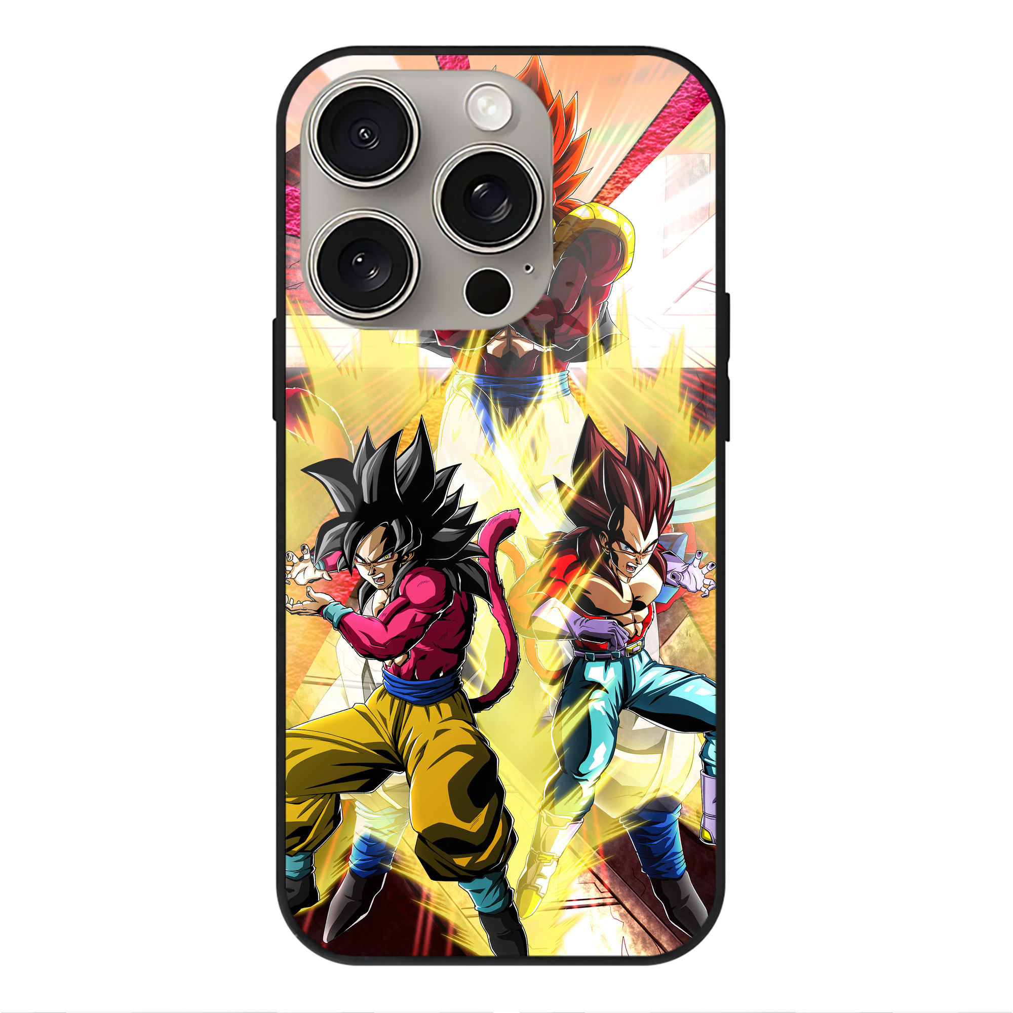 （画像用） ドラゴンボール DRAGON BALL 【iPhone15Pro対応】スマホケース 耐衝撃＆黄変防止 背面ガラス