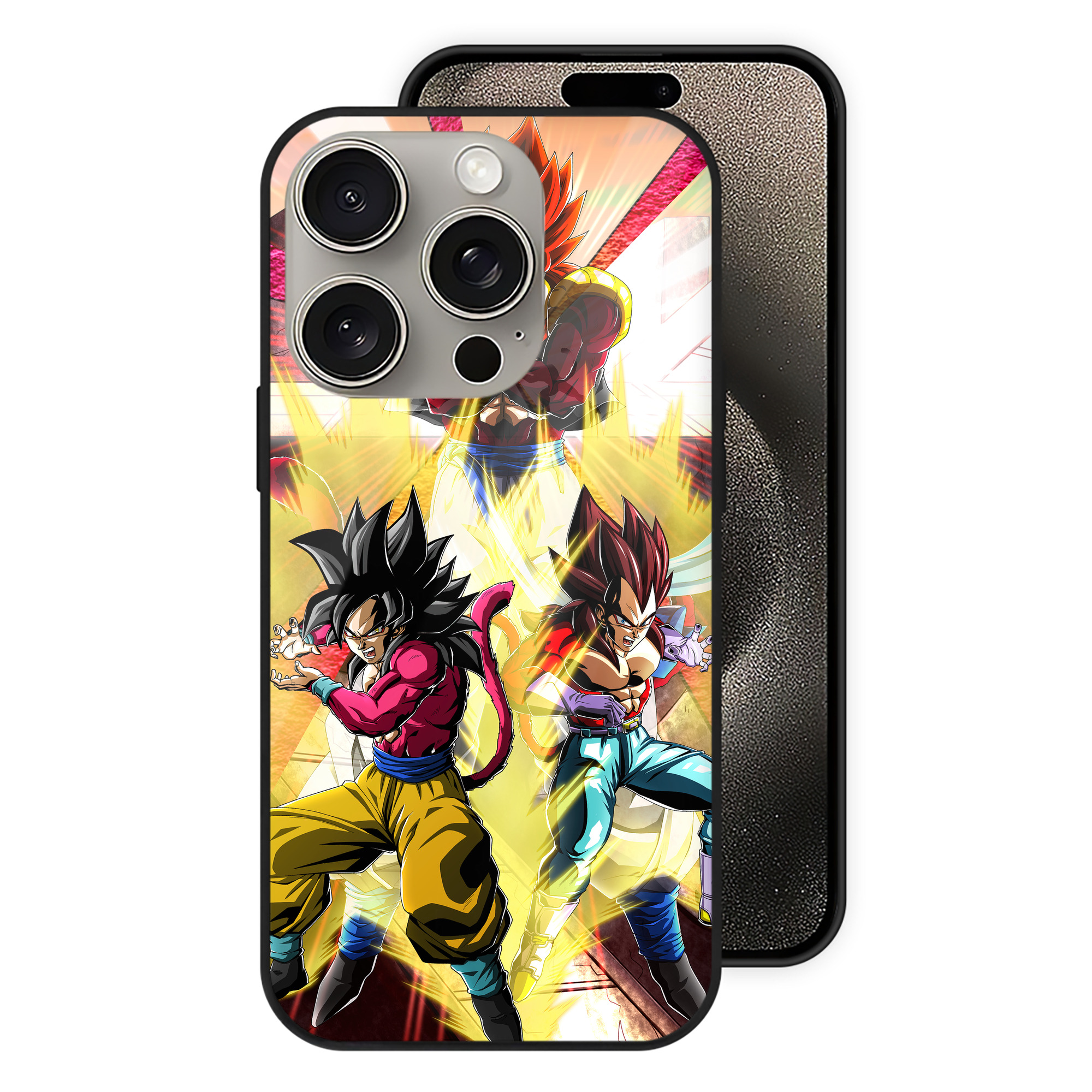 （画像用） ドラゴンボール DRAGON BALL 【iPhone15Pro対応】スマホケース 耐衝撃＆黄変防止 背面ガラス