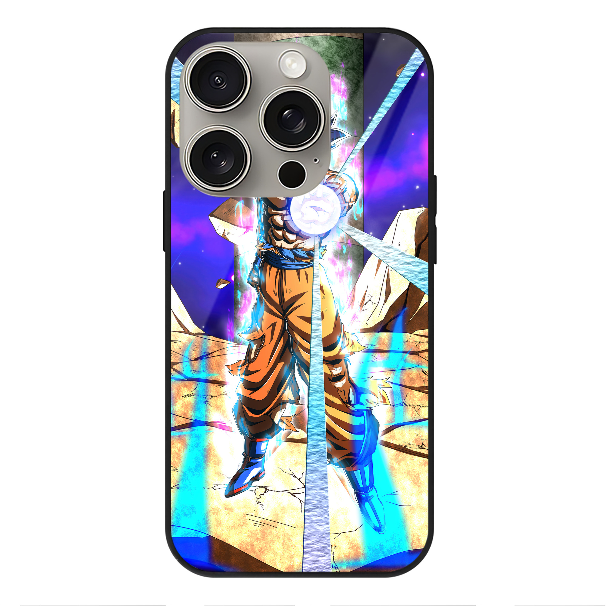 （画像用） ドラゴンボール DRAGON BALL 【iPhone15Pro対応】スマホケース 耐衝撃＆黄変防止 背面ガラス