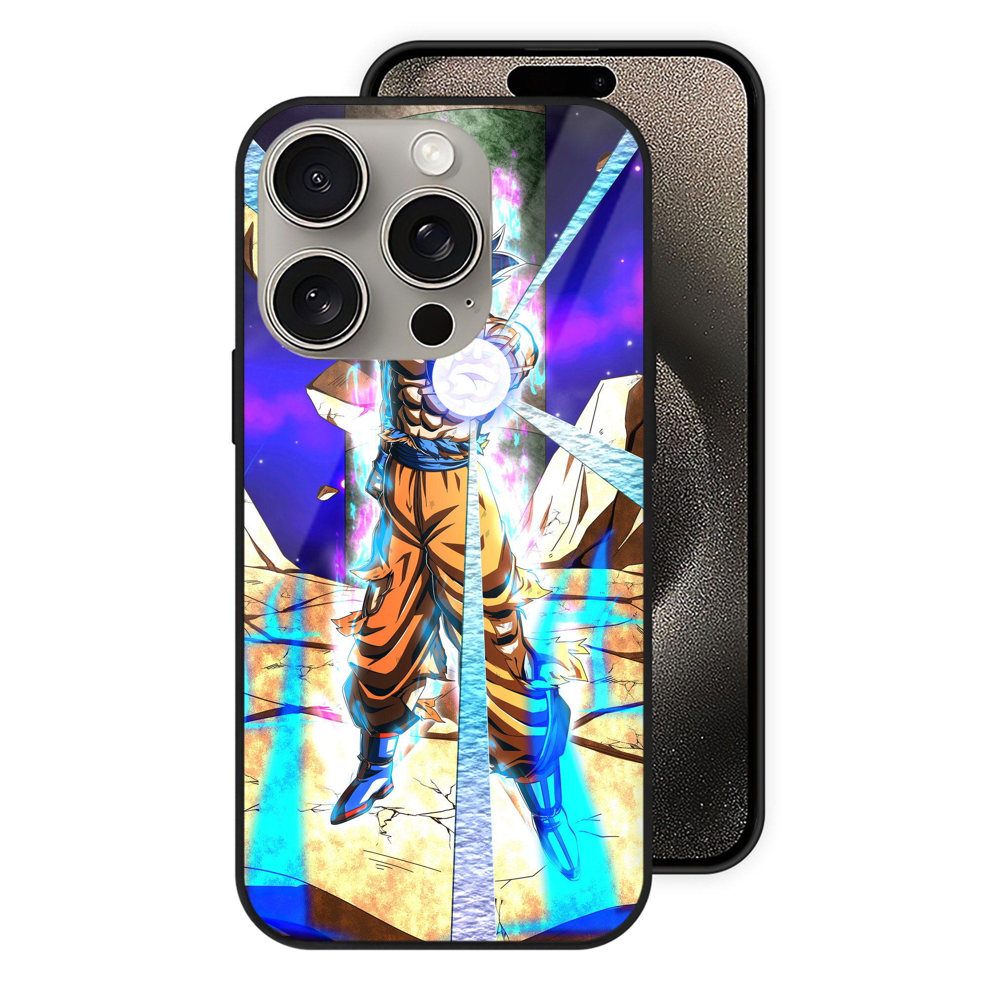 （画像用） ドラゴンボール DRAGON BALL 【iPhone15Pro対応】スマホケース 耐衝撃＆黄変防止 背面ガラス