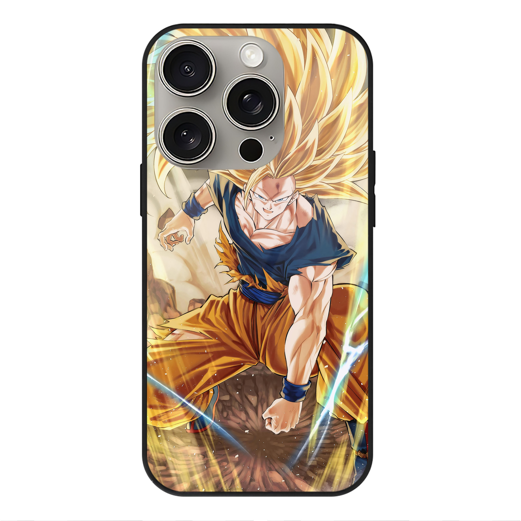 （画像用） ドラゴンボール DRAGON BALL 【iPhone15Pro対応】スマホケース 耐衝撃＆黄変防止 背面ガラス