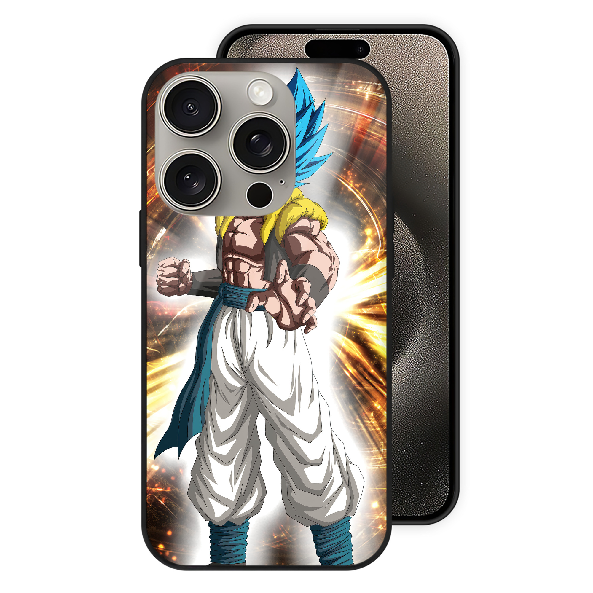 （画像用） ドラゴンボール DRAGON BALL 【iPhone15Pro対応】スマホケース 耐衝撃＆黄変防止 背面ガラス