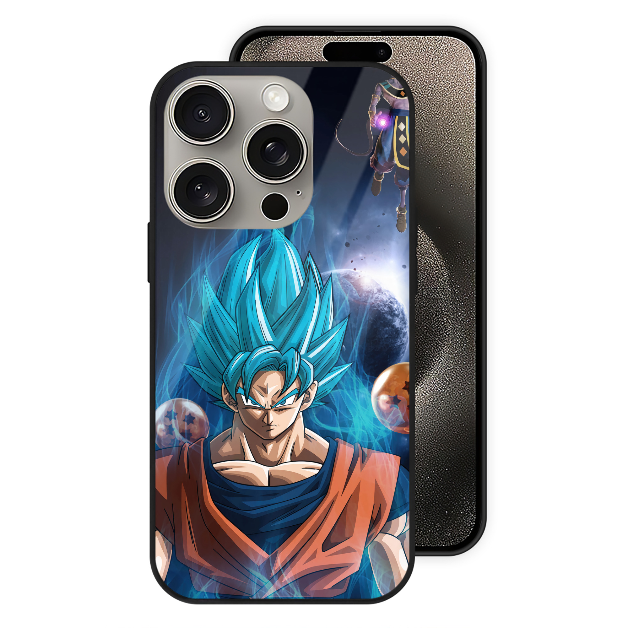 （画像用） ドラゴンボール DRAGON BALL 【iPhone15Pro対応】スマホケース 耐衝撃＆黄変防止 背面ガラス