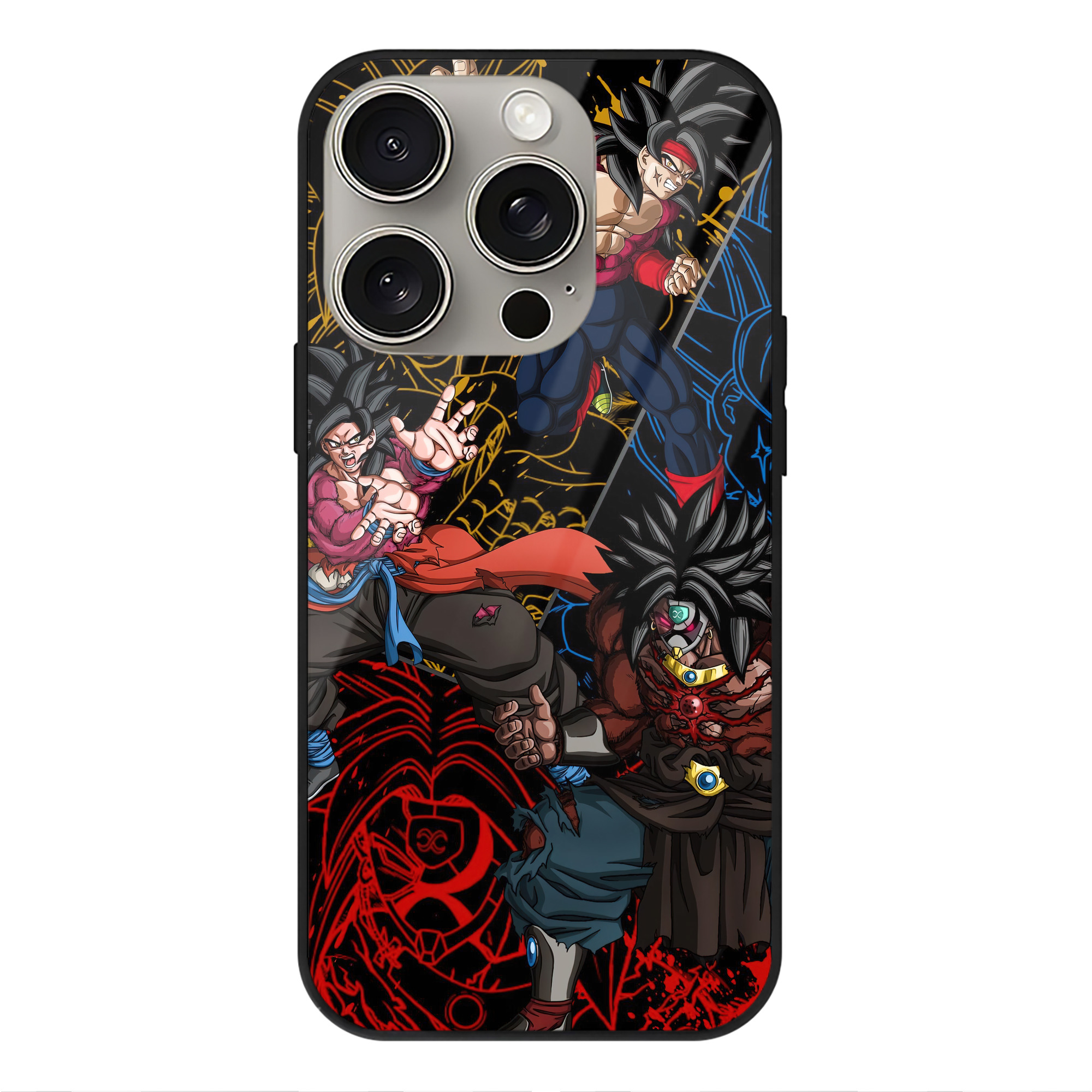 （画像用） ドラゴンボール DRAGON BALL 【iPhone15Pro対応】スマホケース 耐衝撃＆黄変防止 背面ガラス