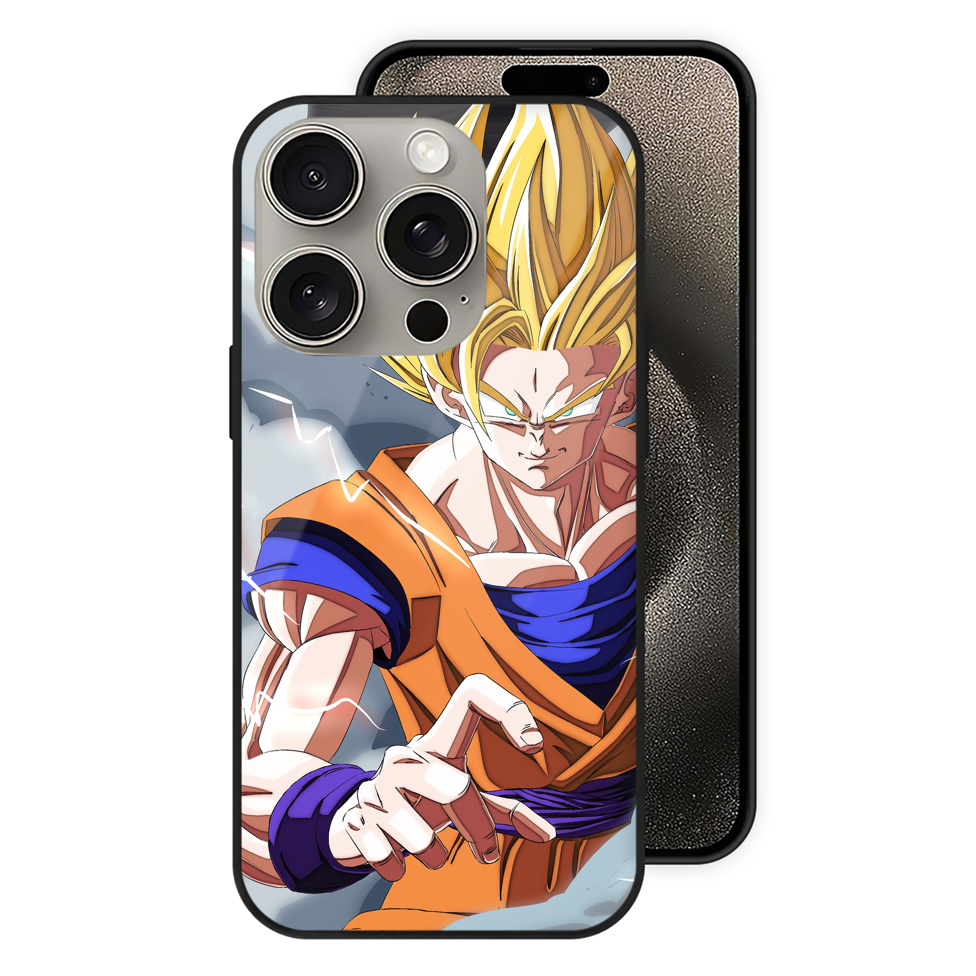 （画像用） ドラゴンボール DRAGON BALL 【iPhone15Pro対応】スマホケース 耐衝撃＆黄変防止 背面ガラス