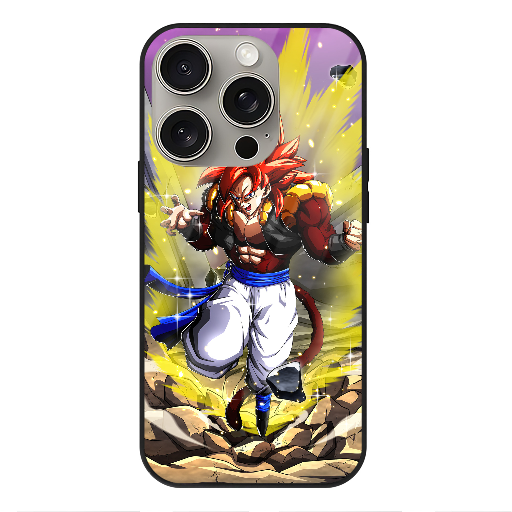 （画像用） ドラゴンボール DRAGON BALL 【iPhone15Pro対応】スマホケース 耐衝撃＆黄変防止 背面ガラス