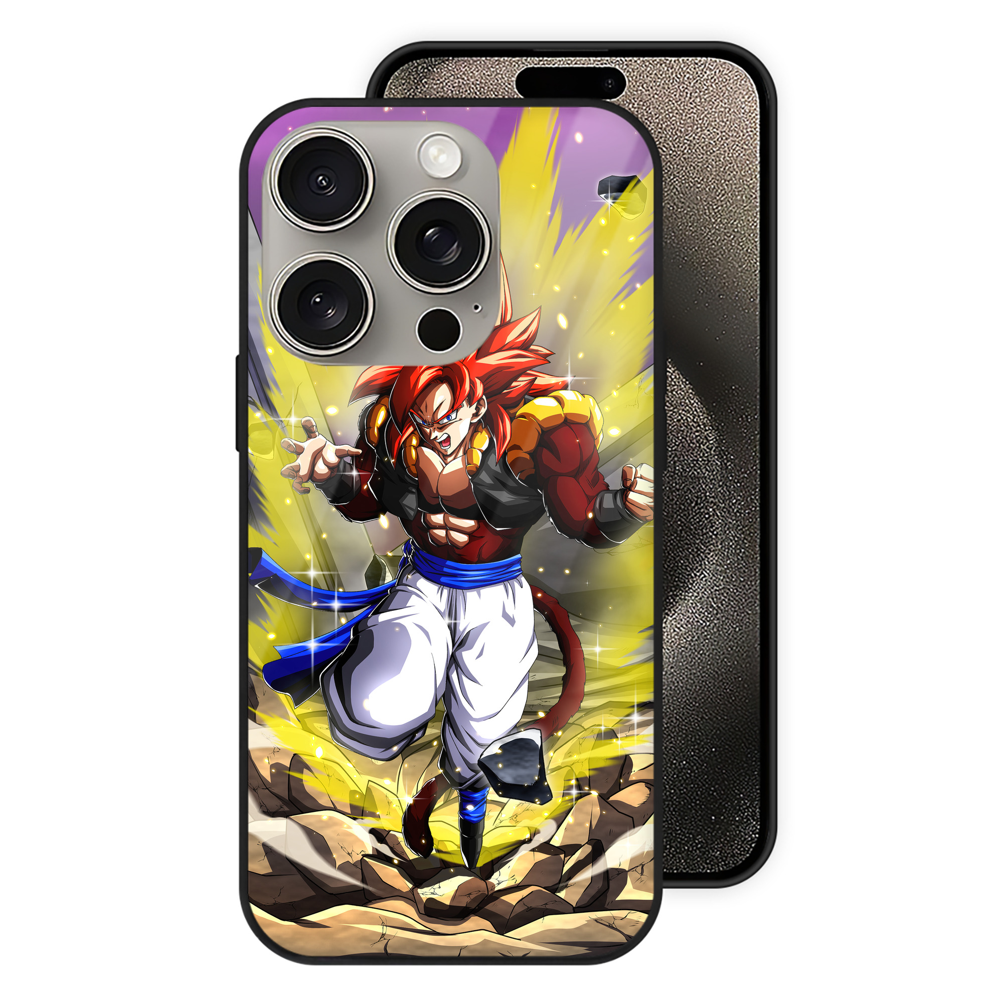 （画像用） ドラゴンボール DRAGON BALL 【iPhone15Pro対応】スマホケース 耐衝撃＆黄変防止 背面ガラス