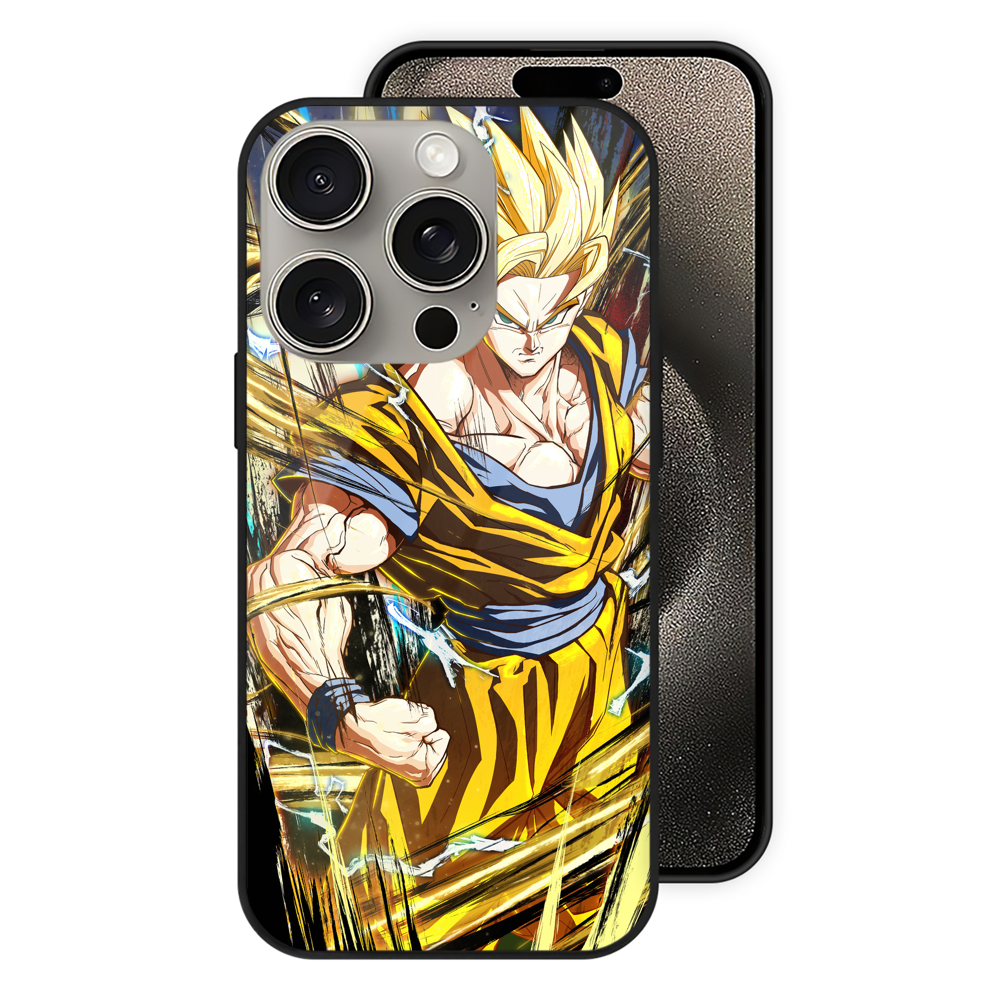 （画像用） ドラゴンボール DRAGON BALL 【iPhone15Pro対応】スマホケース 耐衝撃＆黄変防止 背面ガラス