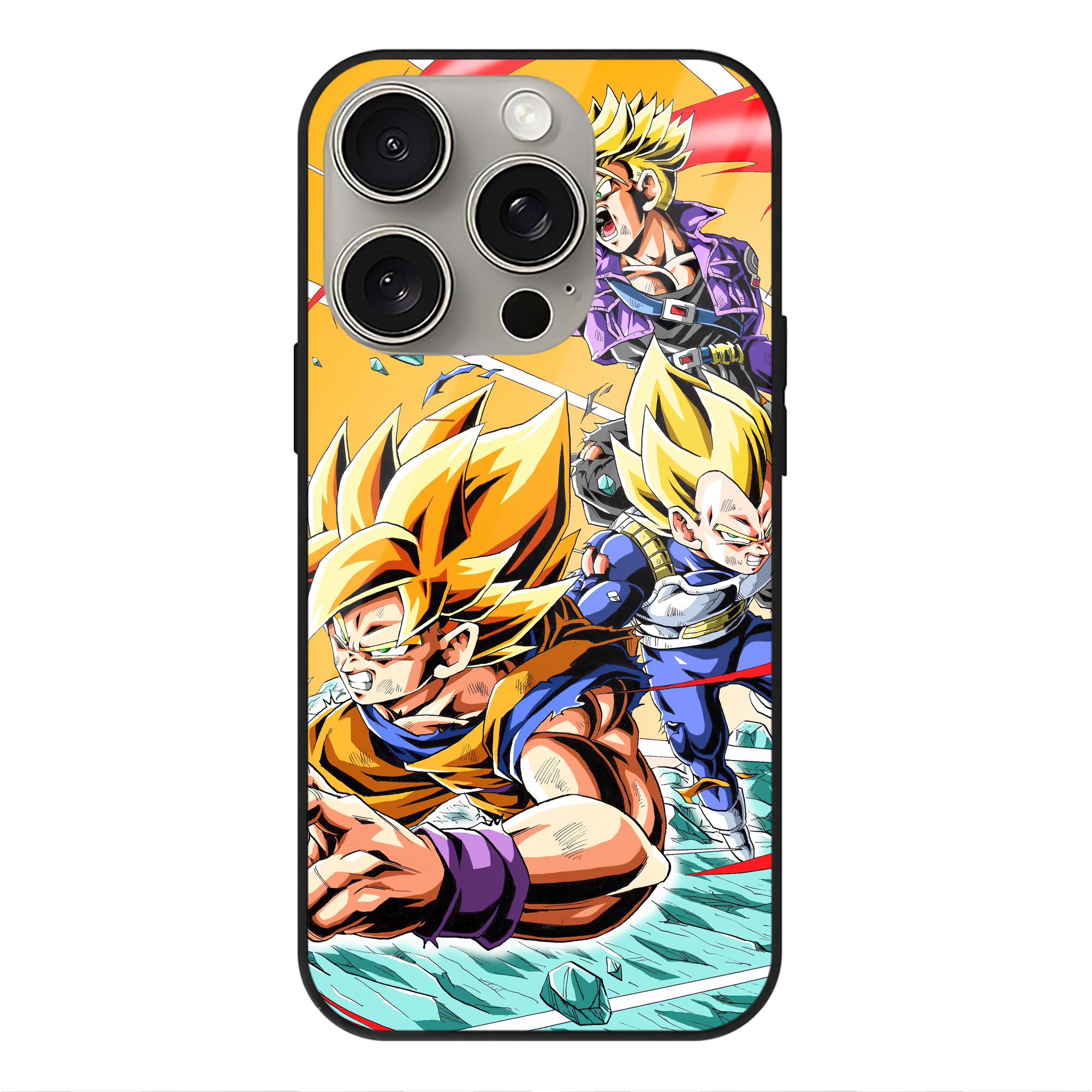 （画像用） ドラゴンボール DRAGON BALL 【iPhone15Pro対応】スマホケース 耐衝撃＆黄変防止 背面ガラス