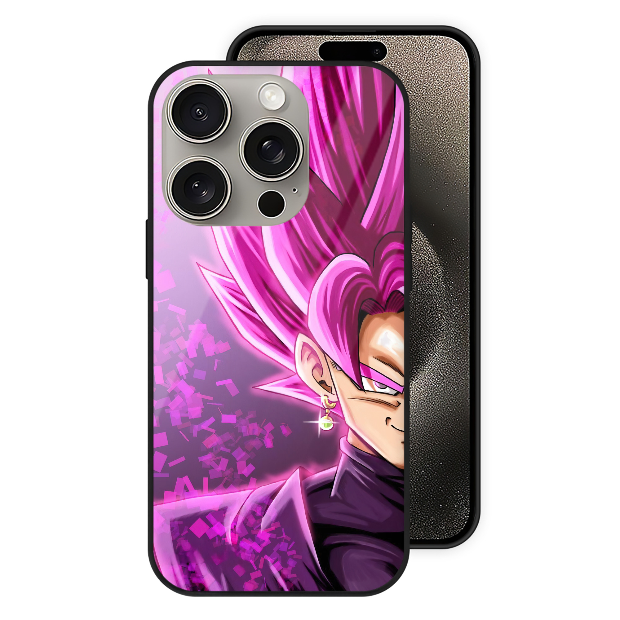 （画像用） ドラゴンボール DRAGON BALL 【iPhone15Pro対応】スマホケース 耐衝撃＆黄変防止 背面ガラス