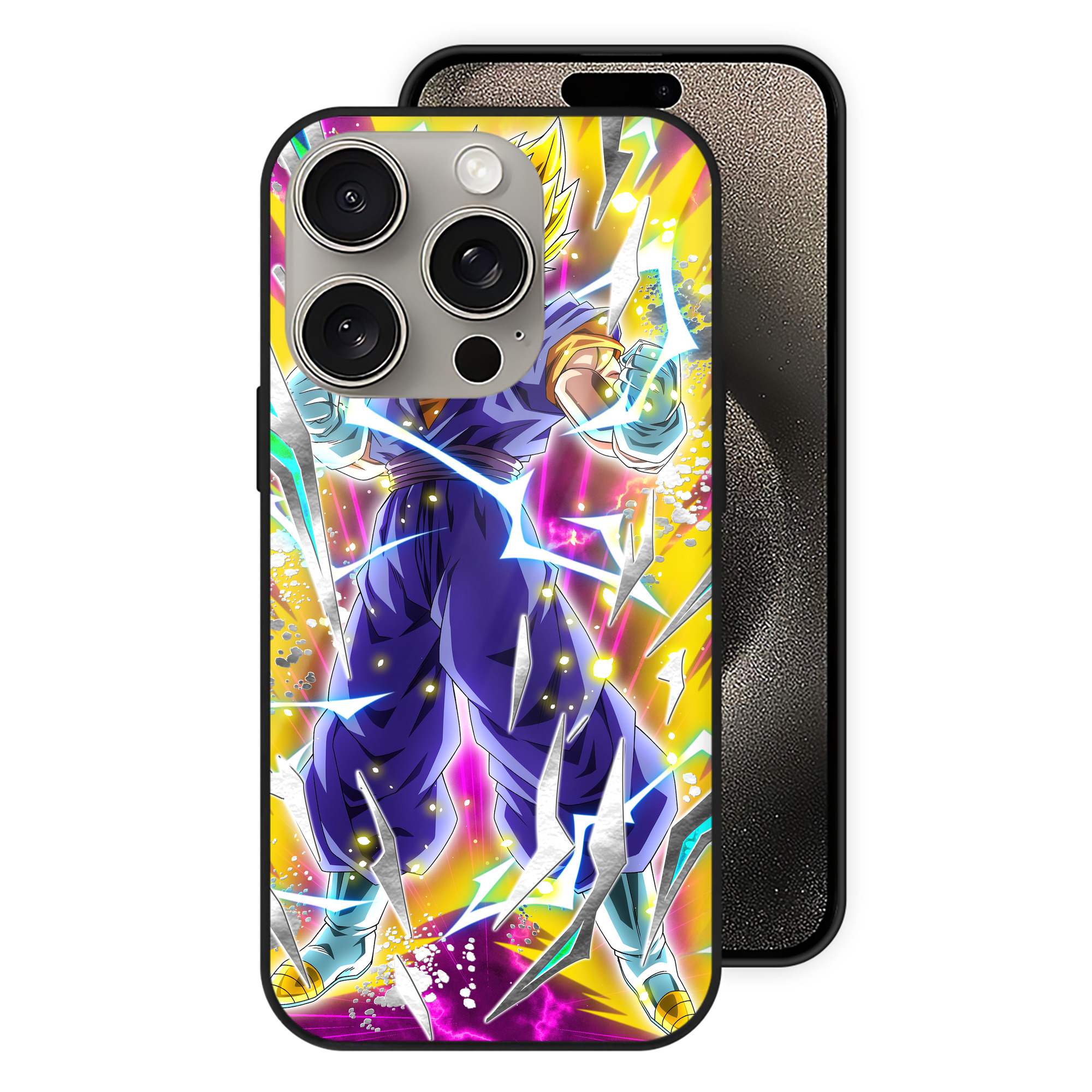 （画像用） ドラゴンボール DRAGON BALL 【iPhone15Pro対応】スマホケース 耐衝撃＆黄変防止 背面ガラス