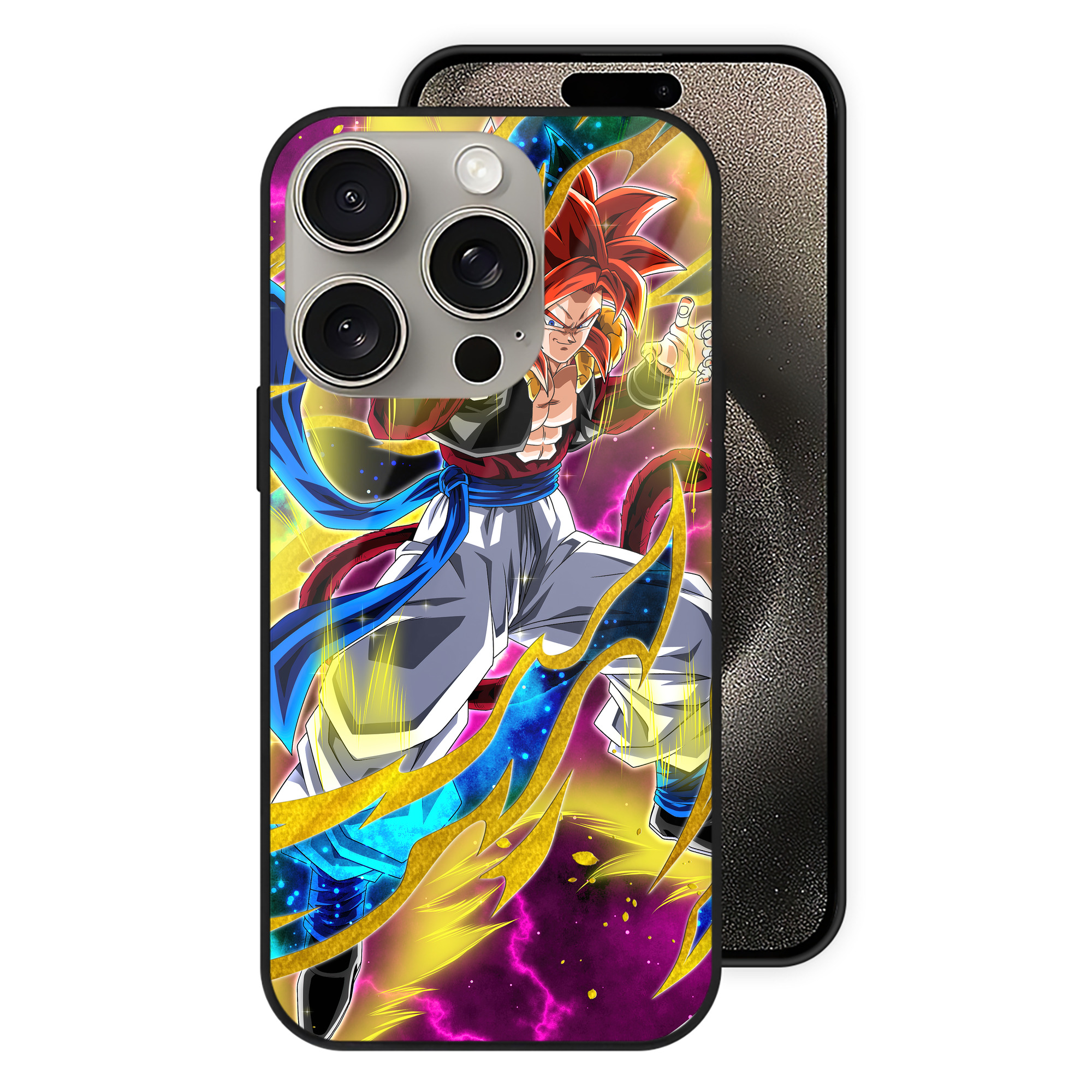 （画像用） ドラゴンボール DRAGON BALL 【iPhone15Pro対応】スマホケース 耐衝撃＆黄変防止 背面ガラス