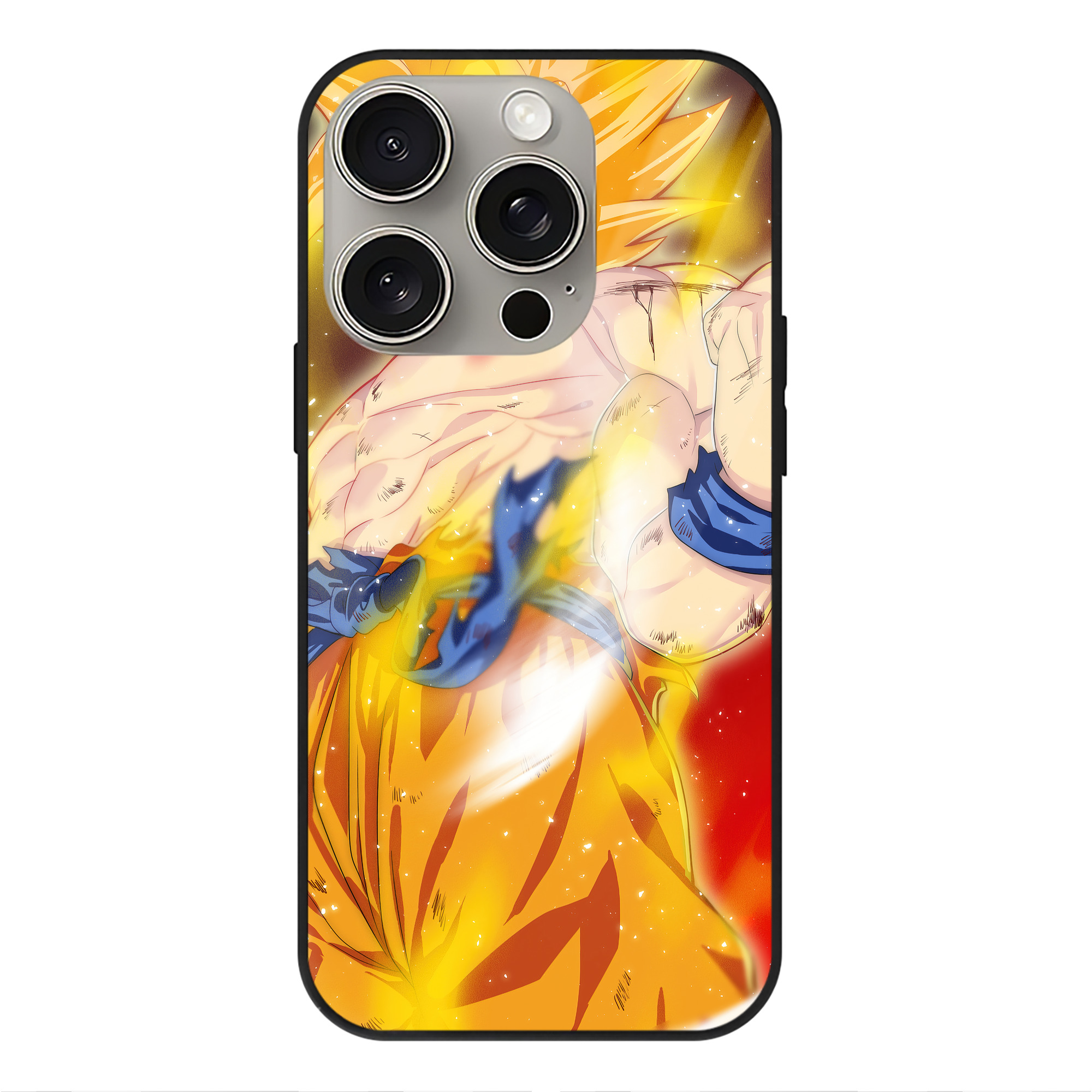 （画像用） ドラゴンボール DRAGON BALL 【iPhone15Pro対応】スマホケース 耐衝撃＆黄変防止 背面ガラス