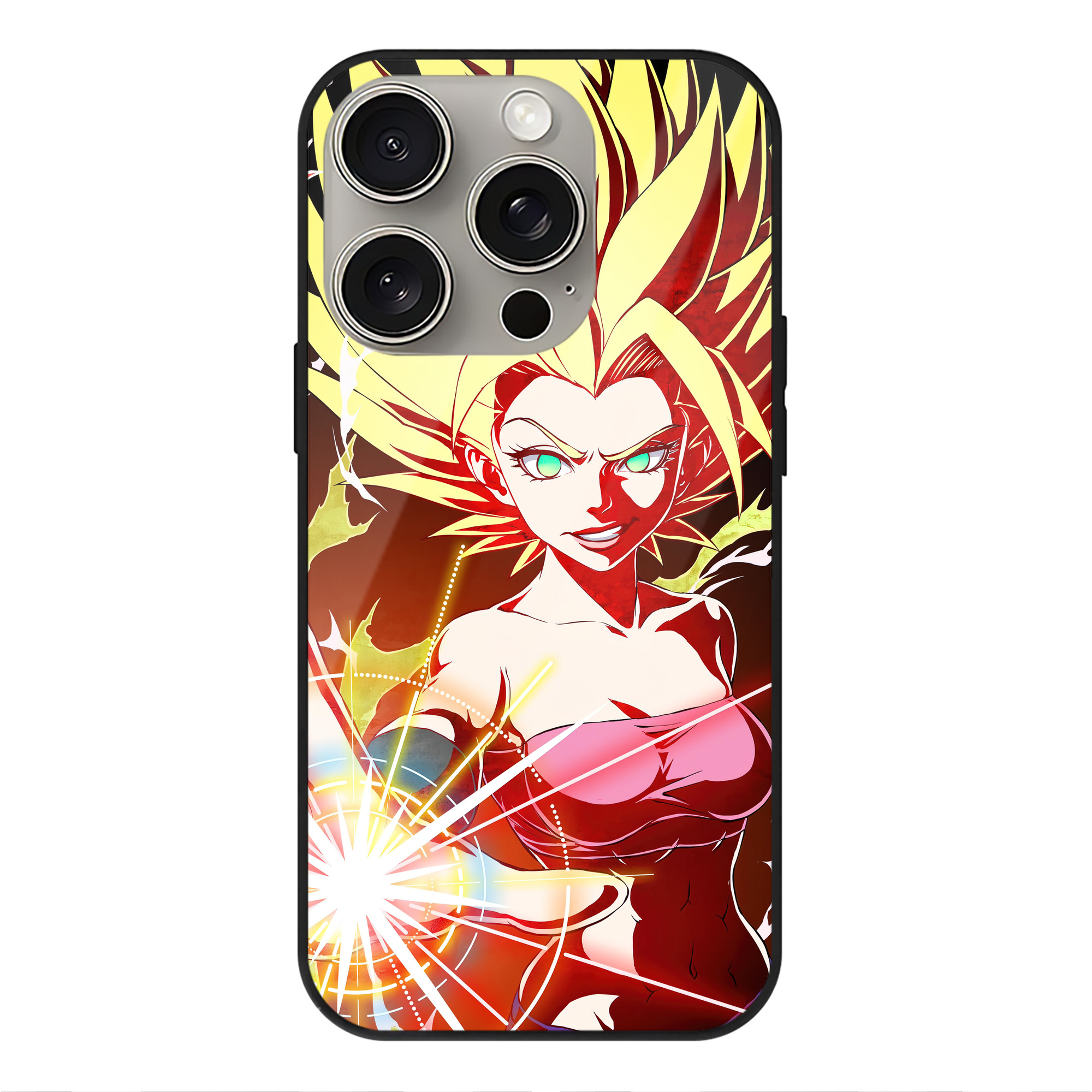 （画像用） ドラゴンボール DRAGON BALL 【iPhone15Pro対応】スマホケース 耐衝撃＆黄変防止 背面ガラス