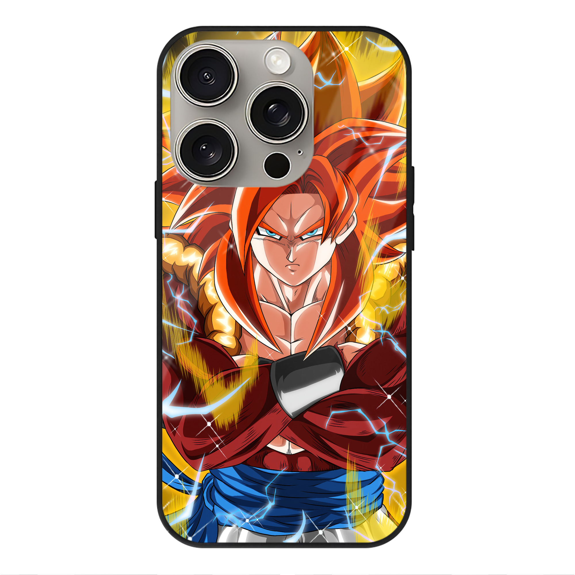 （画像用） ドラゴンボール DRAGON BALL 【iPhone15Pro対応】スマホケース 耐衝撃＆黄変防止 背面ガラス