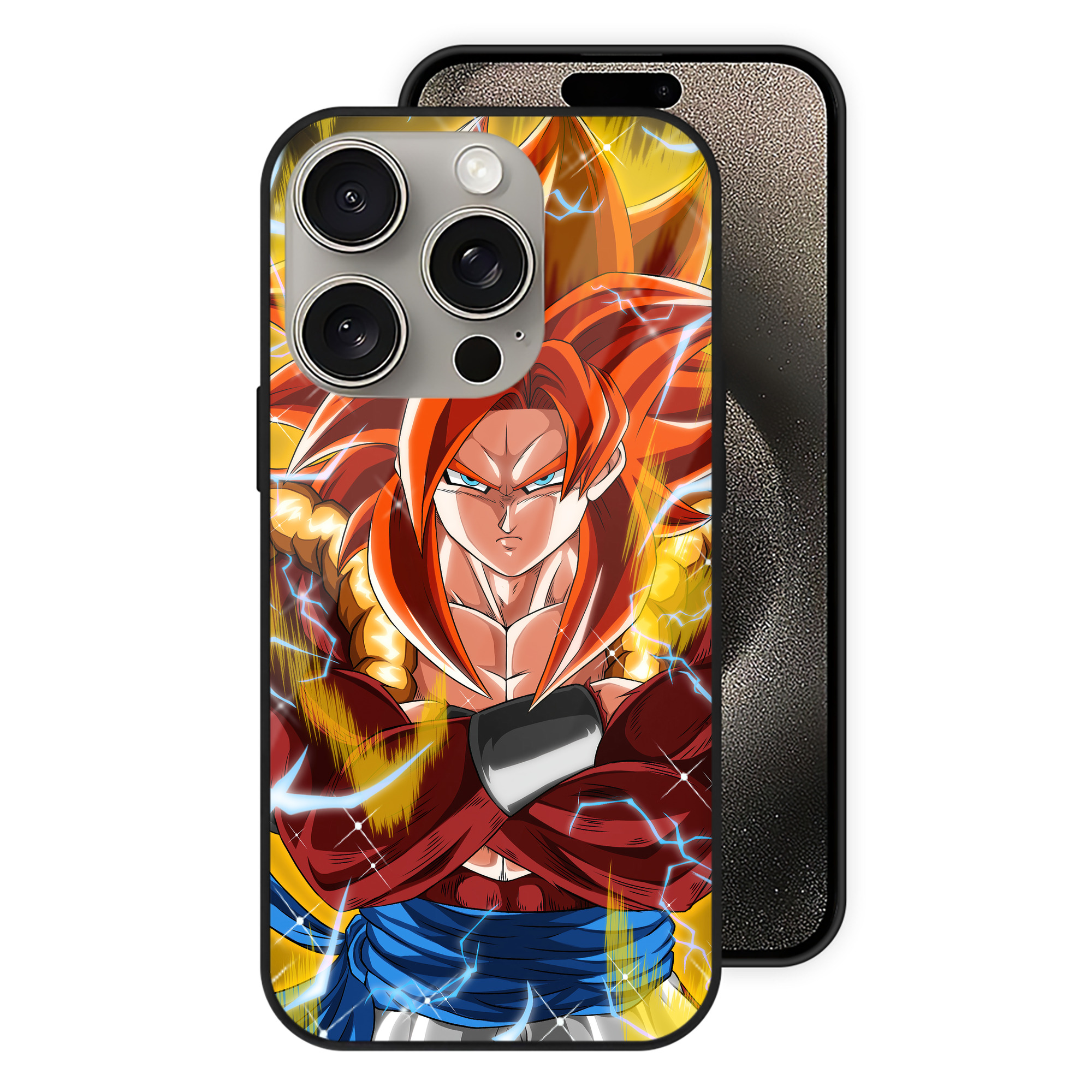 （画像用） ドラゴンボール DRAGON BALL 【iPhone15Pro対応】スマホケース 耐衝撃＆黄変防止 背面ガラス