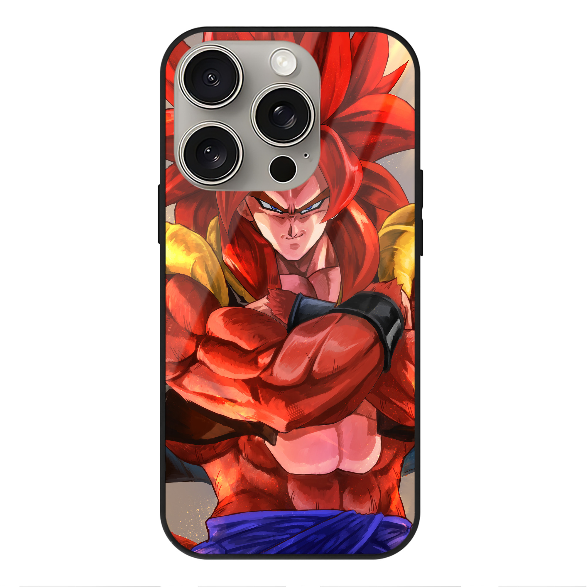 （画像用） ドラゴンボール DRAGON BALL 【iPhone15Pro対応】スマホケース 耐衝撃＆黄変防止 背面ガラス