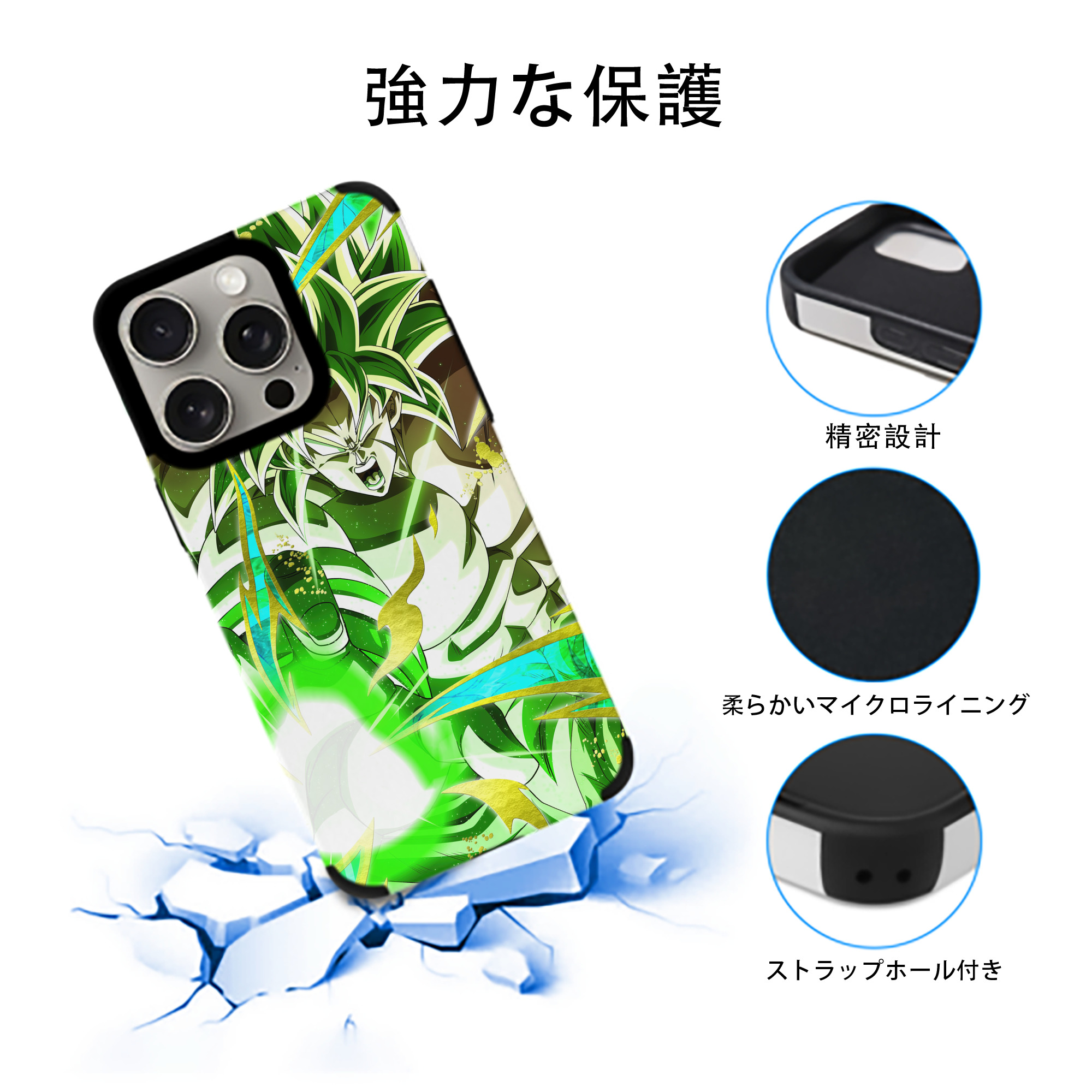 ドラゴンボール DRAGON BALL 【iPhone15ProMax対応】 PUレザー スマホケース 耐衝撃＆黄変防止
