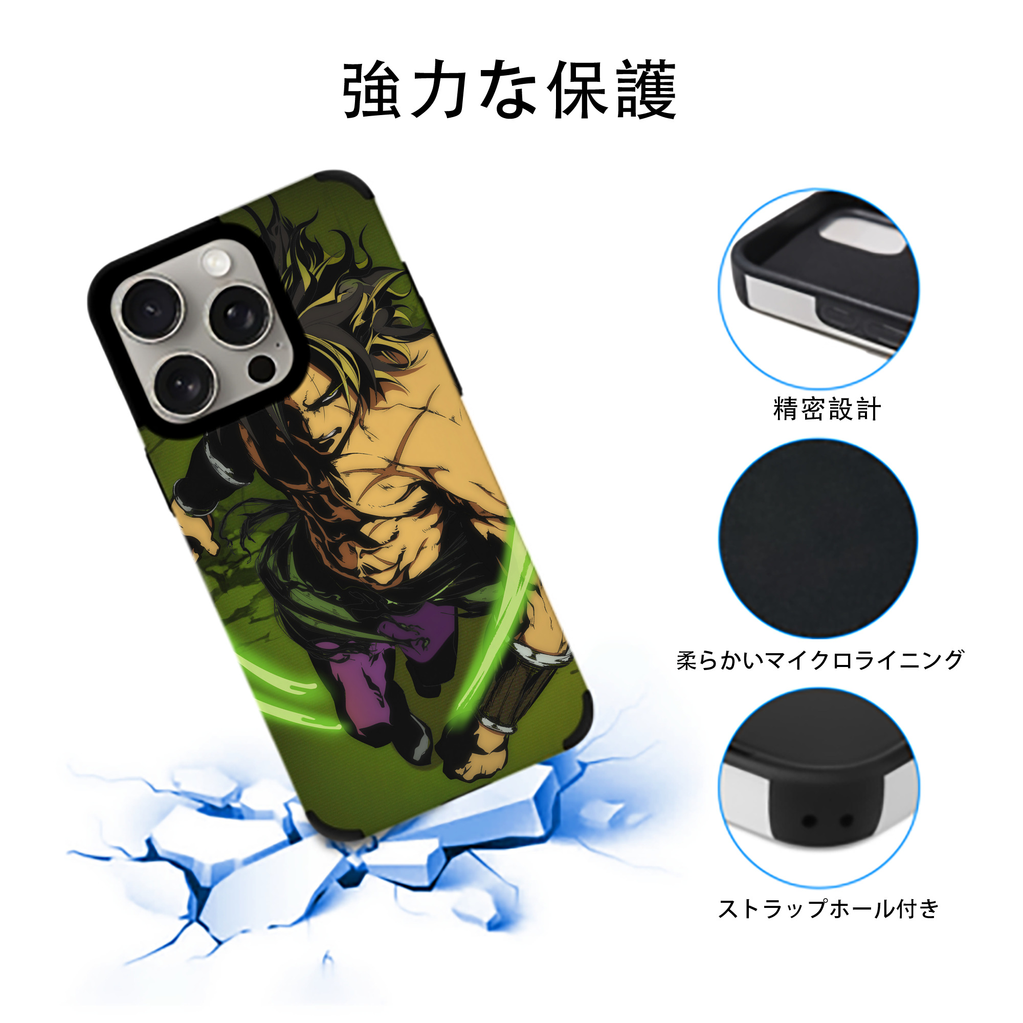 ドラゴンボール DRAGON BALL 【iPhone15ProMax対応】 PUレザー スマホケース 耐衝撃＆黄変防止