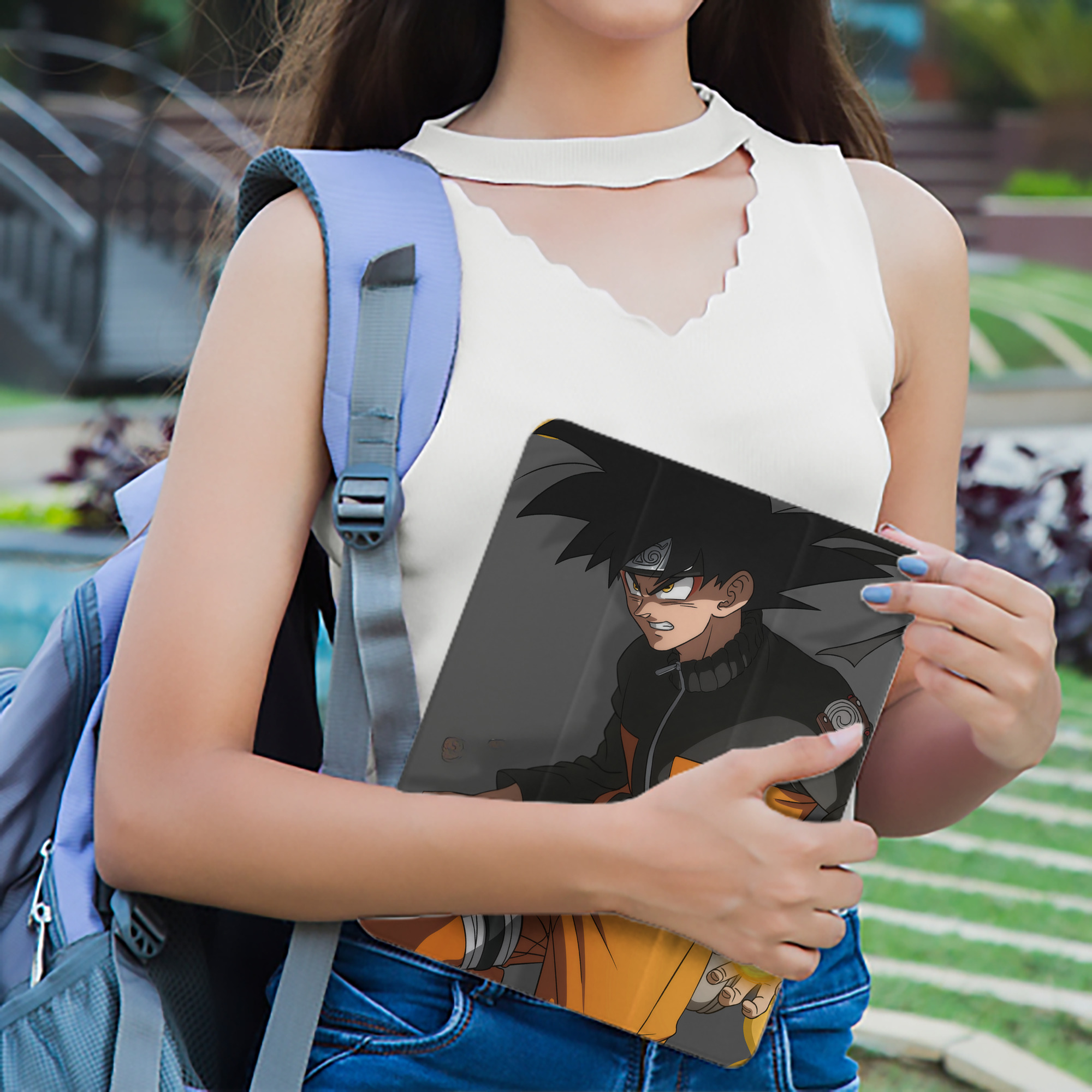 ドラゴンボール DRAGON BALL IPad ケース ペン収納付き 三つ折りスタンド PUレザー×シリコン 対応機種9.5/10.5/10.9インチ