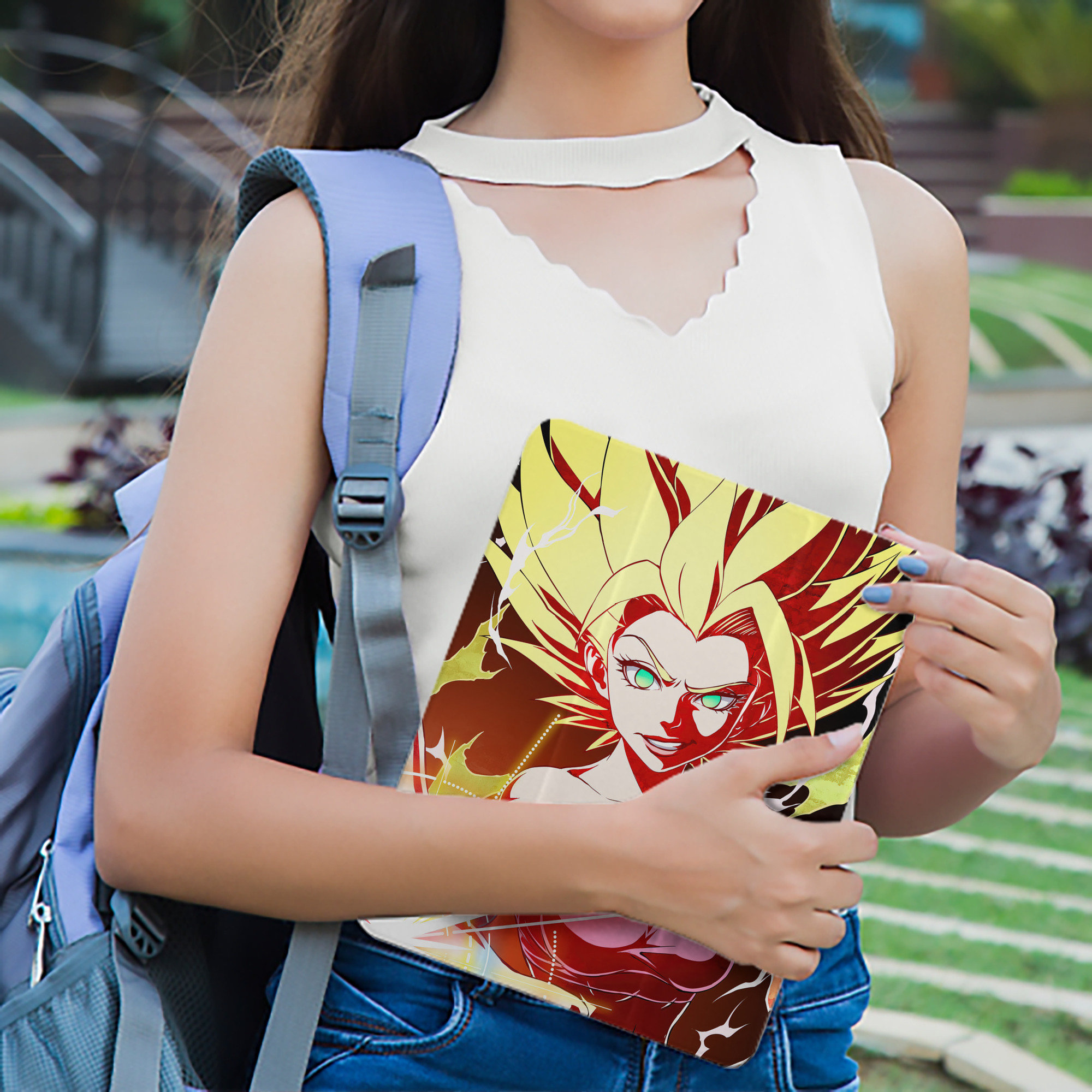 ドラゴンボール DRAGON BALL IPad ケース ペン収納付き 三つ折りスタンド PUレザー×シリコン 対応機種9.5/10.5/10.9インチ